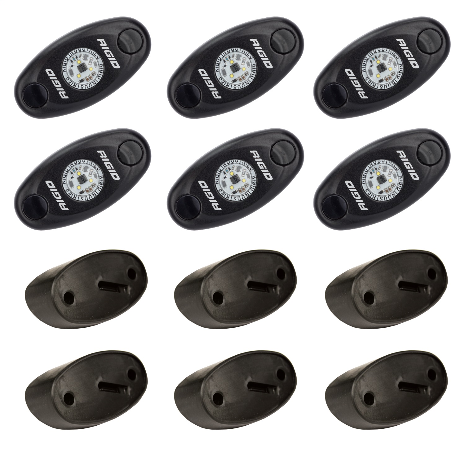 RIGID INDUSTRIES ROCK LIGHT KIT AMB /6