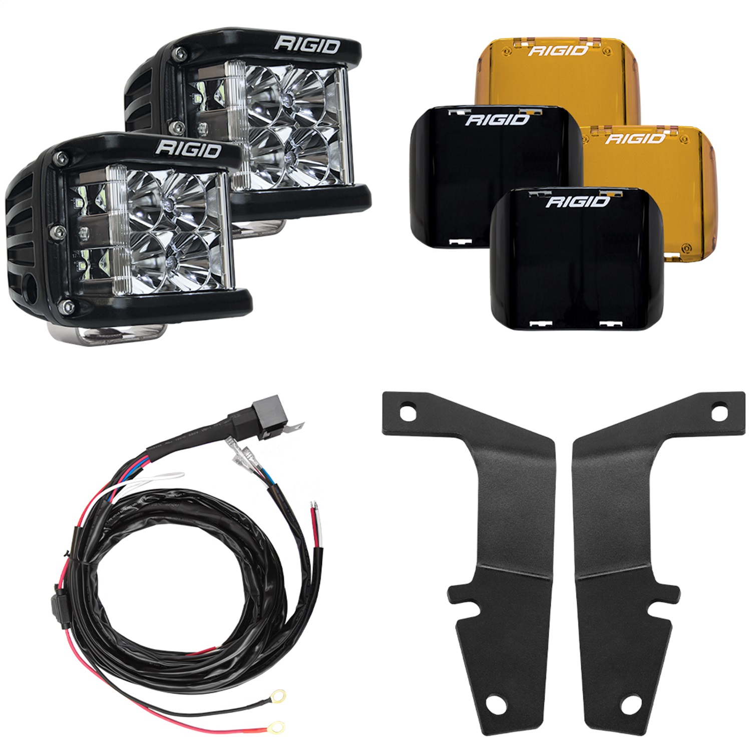 Rigid Industries 46703 A-Pillar D-SS Series Light Mount Kit Fits 10-20 4Runner