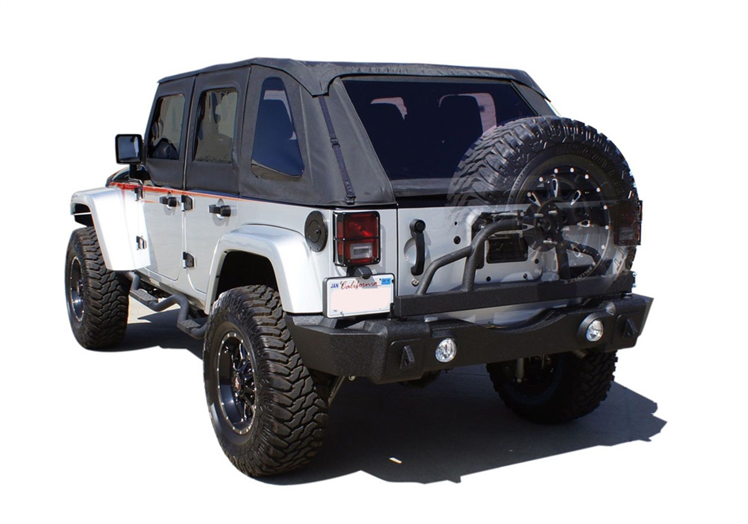 Rampage 88606 Rear Recovery Bumper Fits 07-18 Wrangler (JK)