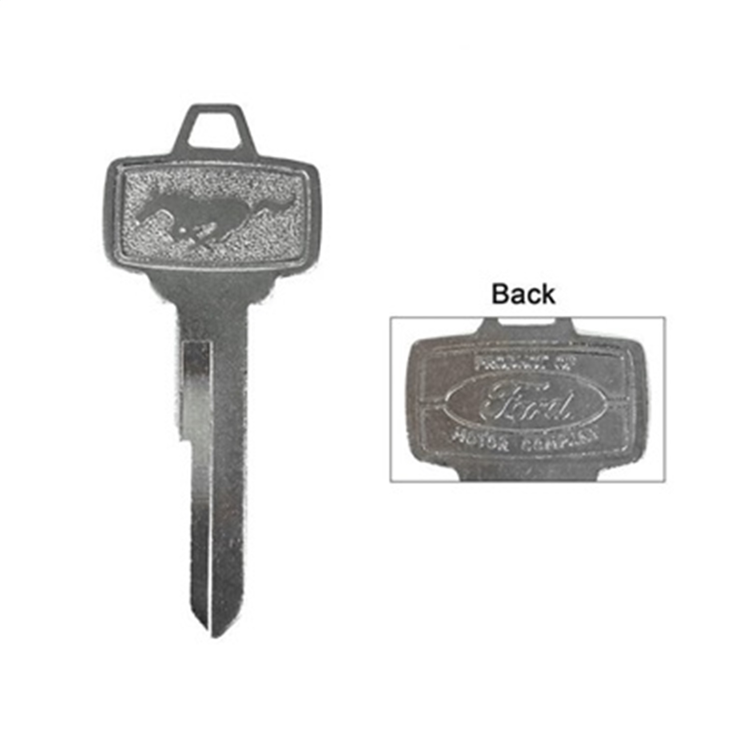 Scott Drake C5ZZ-6522053-B Pony Key Blank Fits 65-66 Mustang