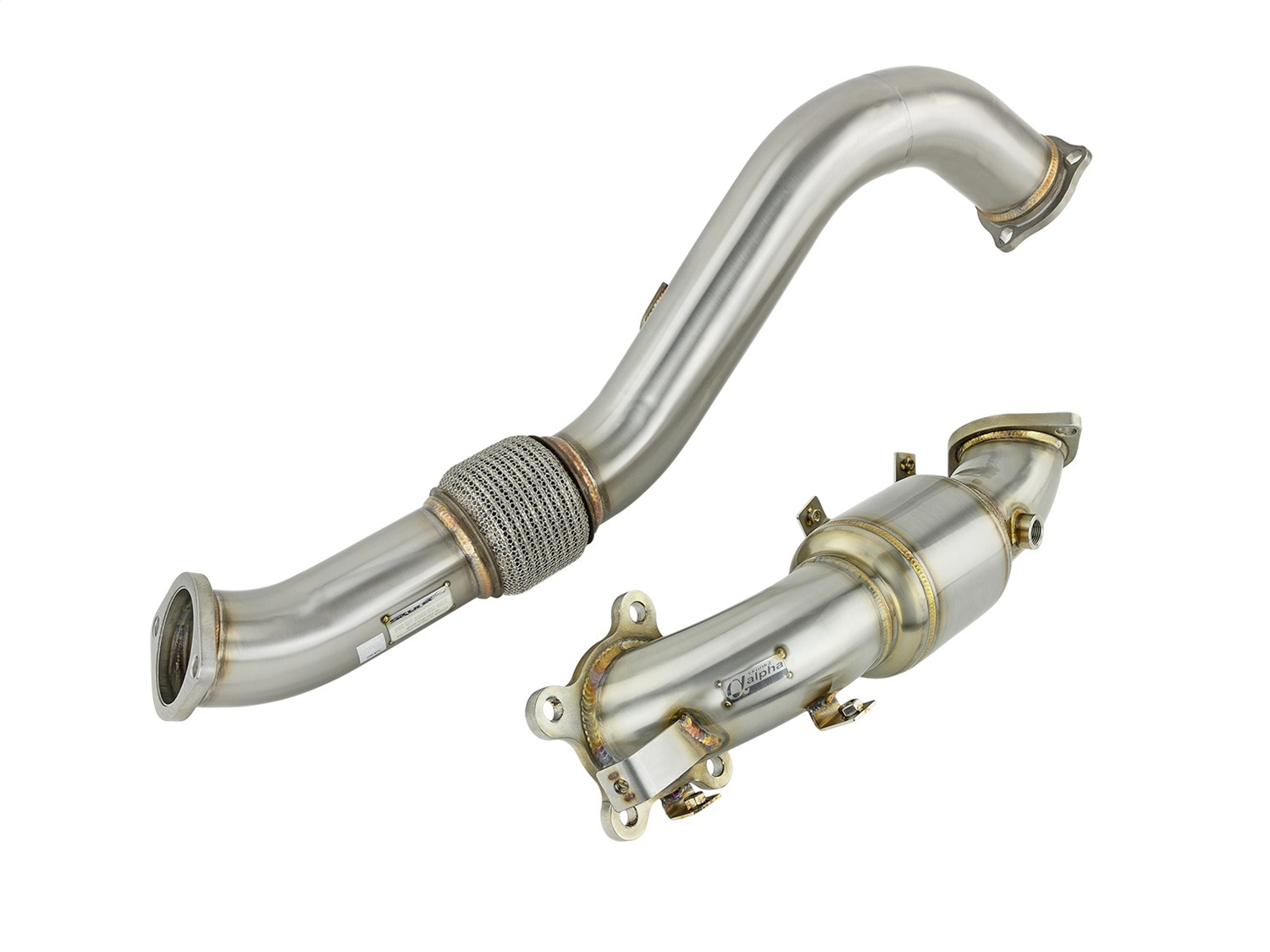 Skunk2 Racing 412-05-6061 Alpha Series Race Downpipe Fits 16-20 Civic