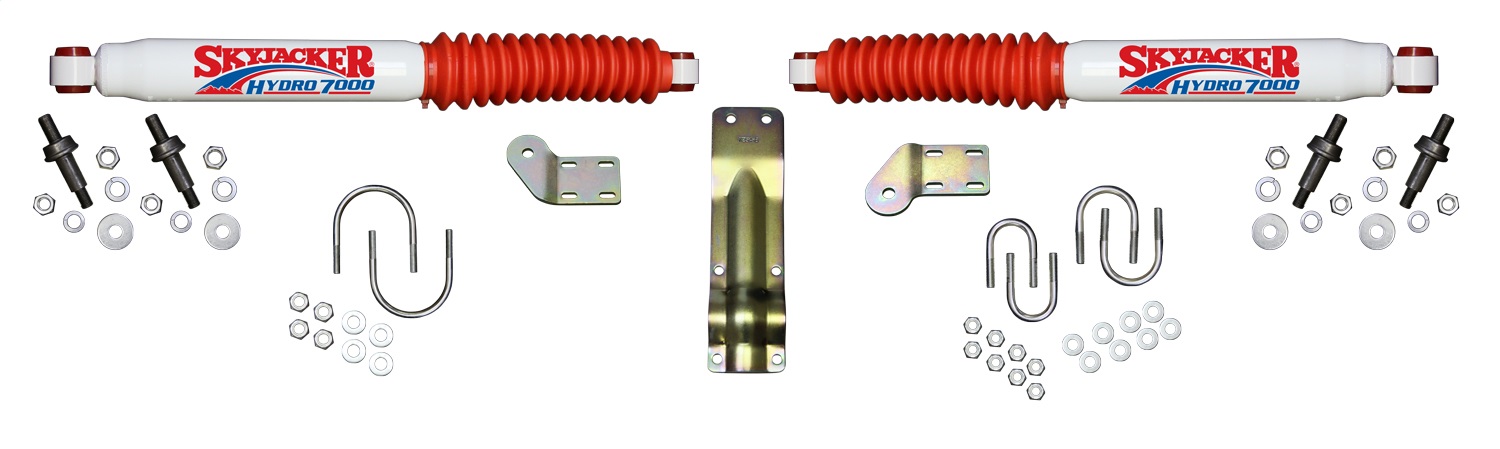Skyjacker Steering Stabilizer Dual Kit w/3.75 in. Axle Tube