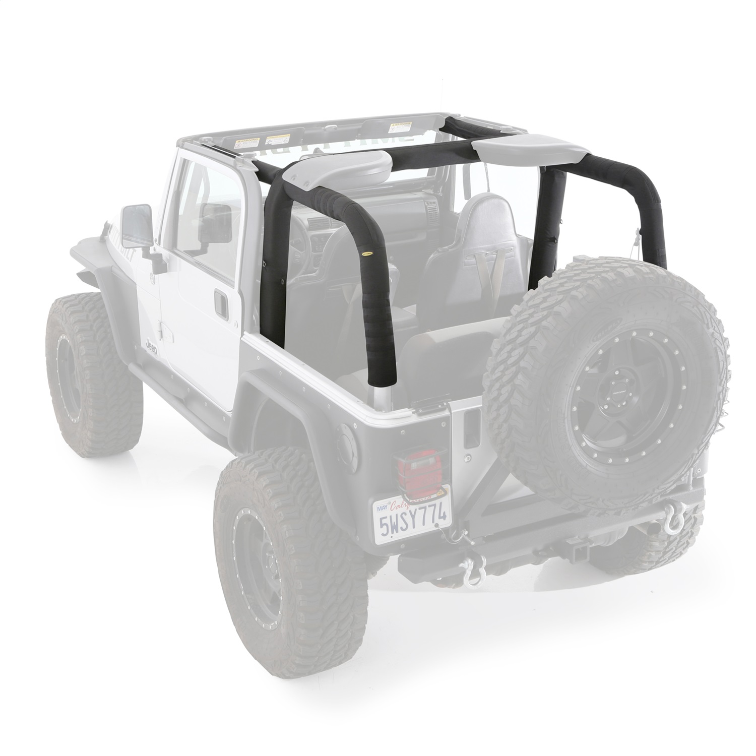 Smittybilt 5665101 Replacement MOLLE Roll Bar Padding Fits 97-02 Wrangler (TJ)