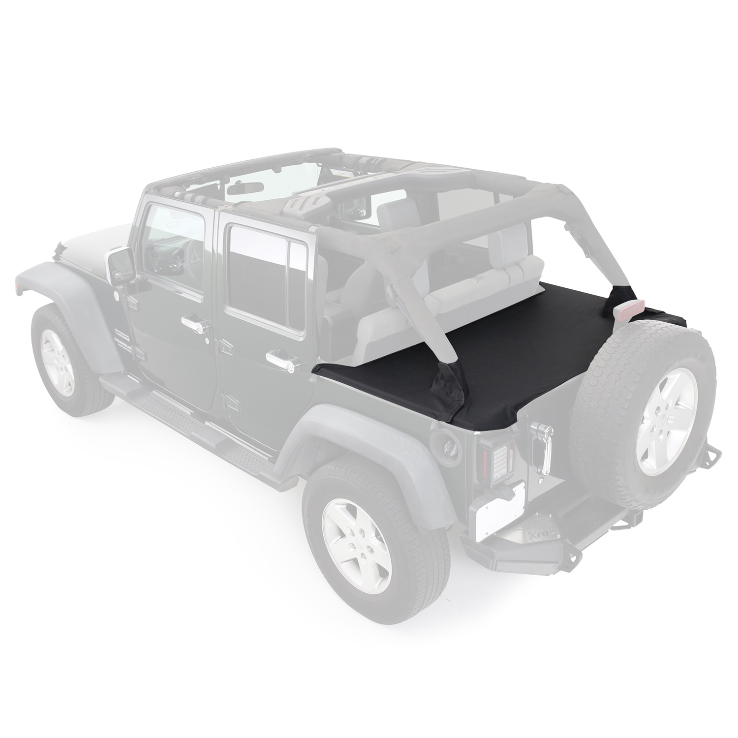 761335 Smittybilt Duster Deck Cover Covers Rear Cargo Area