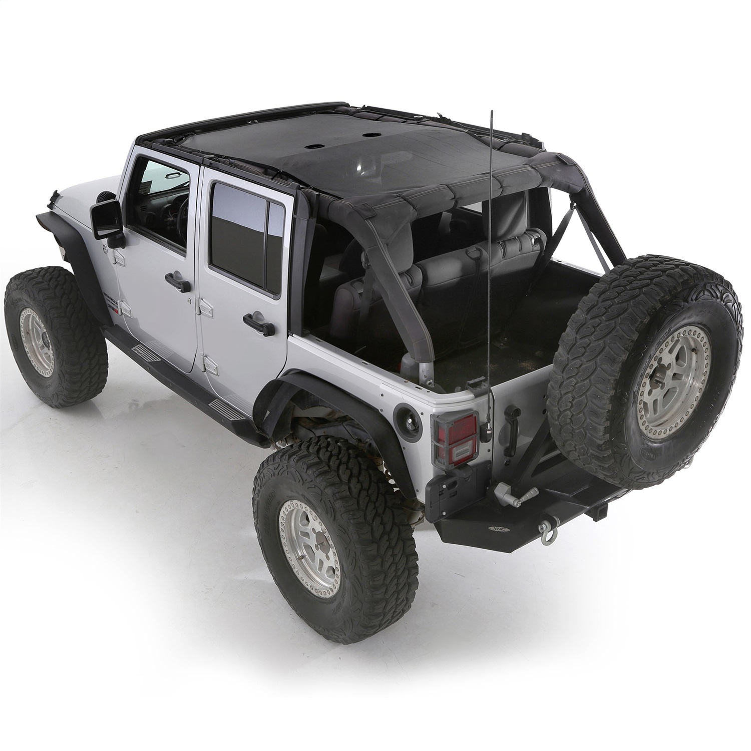 Smittybilt 95500 Cloak Extended Mesh Shade Top 2007-2018 Jeep Wrangler JK 4dr.