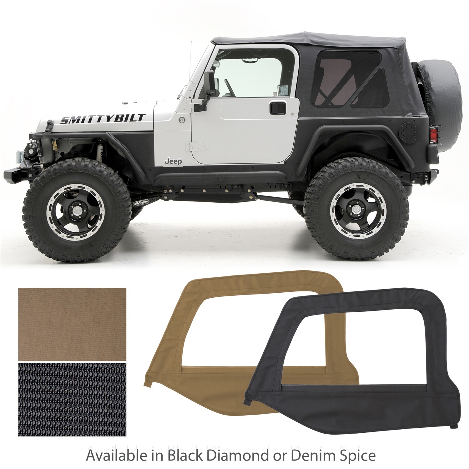 Smittybilt 9970217 Replacement Soft Top Fits 97-06 Wrangler (TJ) | VIBE  Motorsports | Burbank, California