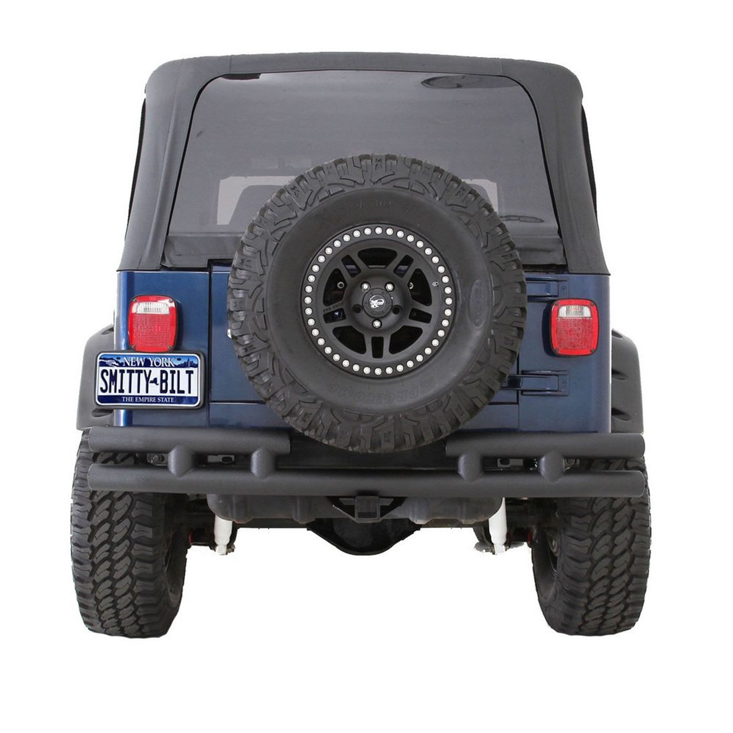 Smittybilt JB48-RT Tubular Bumper Rear Without Hitch For 07-13 Jeep JK Wrangler