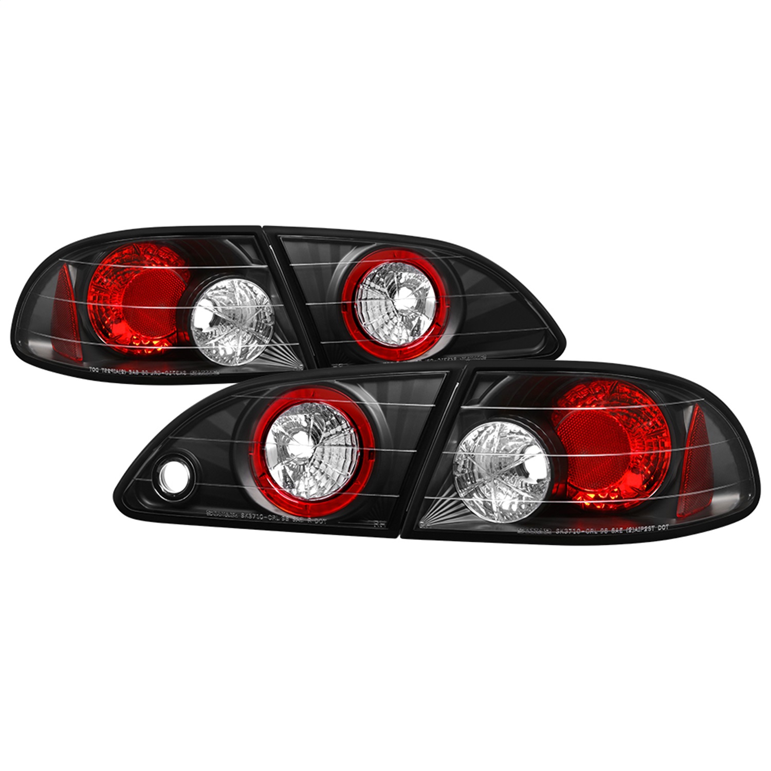 Spyder Auto 5007476 Euro Style Tail Lights Fits 98-02 Corolla