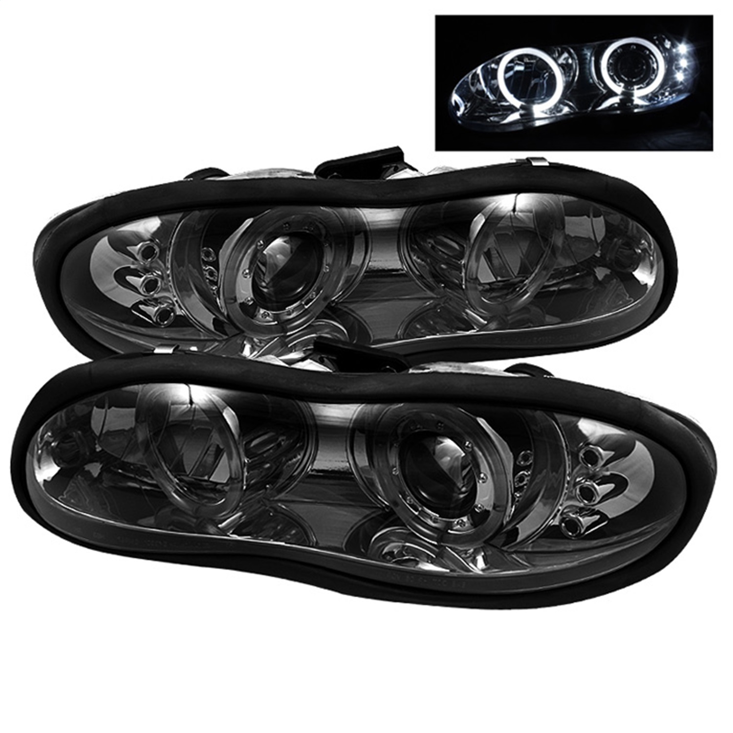Spyder Auto 5009258 Halo LED Projector Headlights Fits 98-02 Camaro