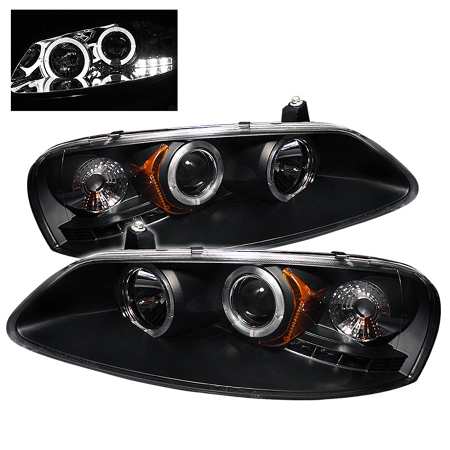 Spyder Auto 5009623 Halo Projector Headlights Fits 01-06 Sebring Stratus