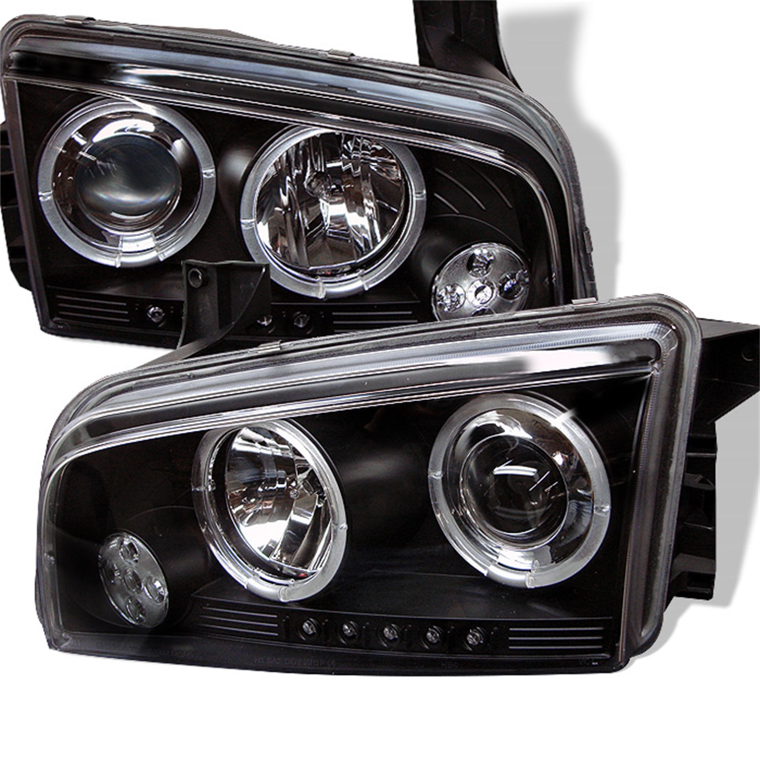Spyder Auto 5009739 Halo LED Projector Headlights Fits 06-10 Charger