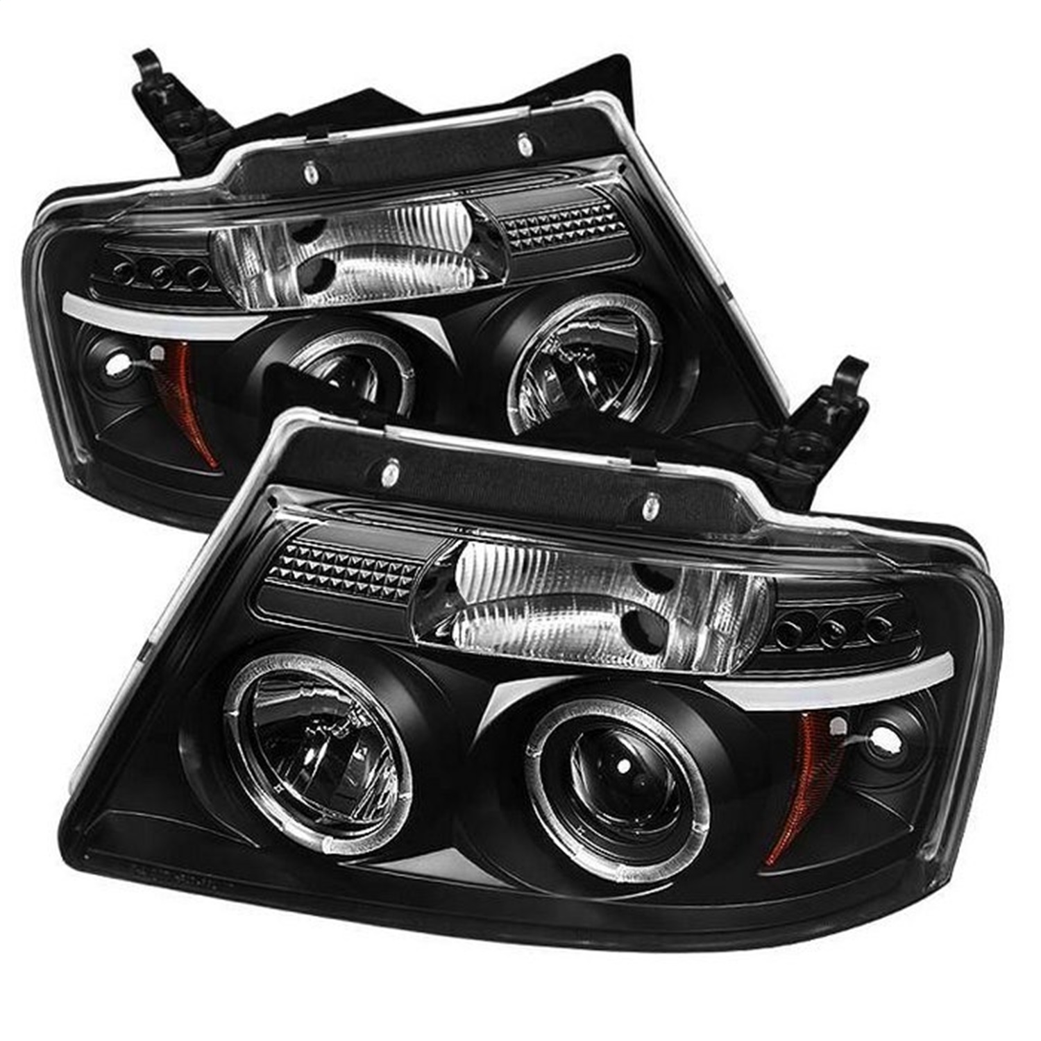 Spyder Auto 5010209 Halo LED Projector Headlights Fits 04-08 F-150