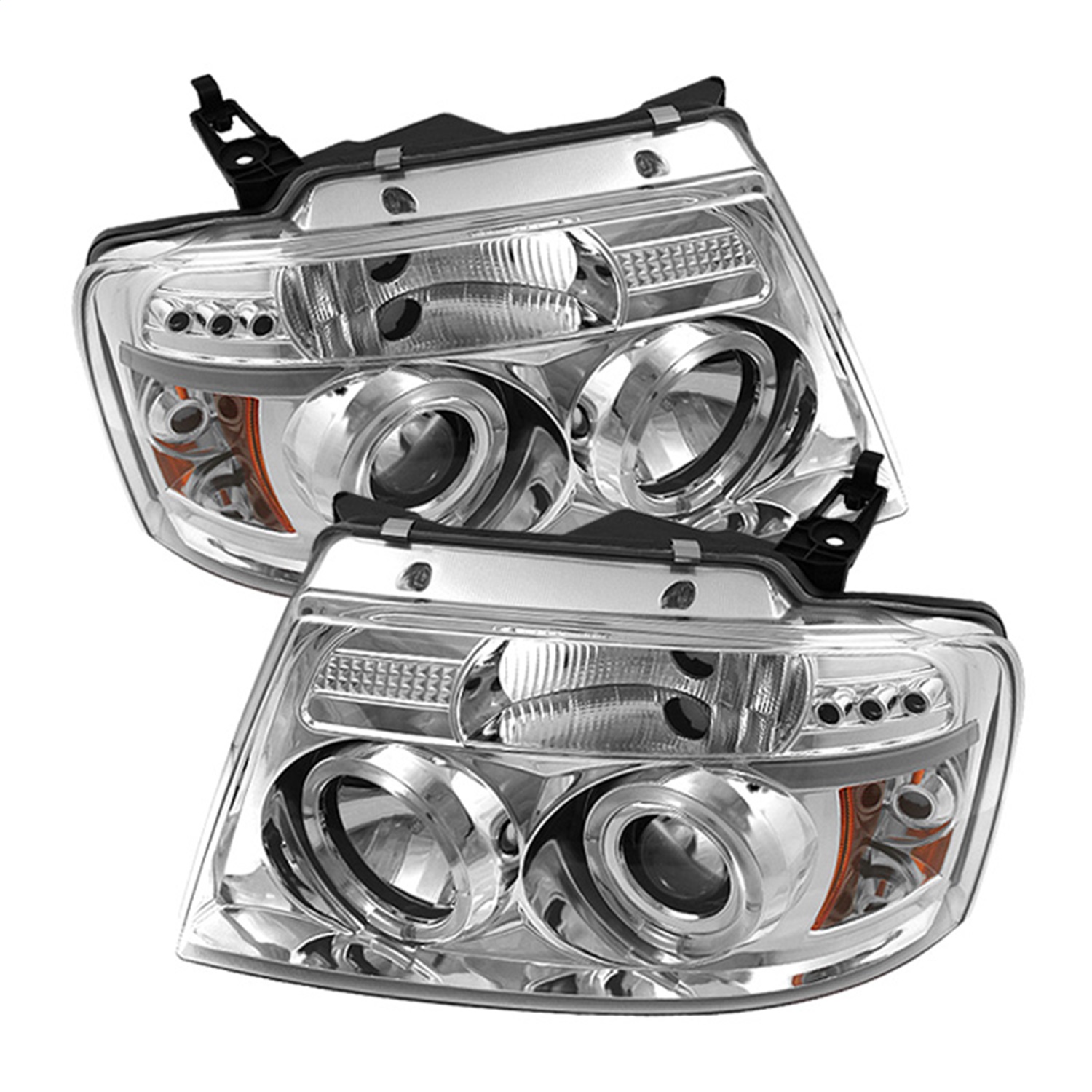 Spyder Auto 5010216 Halo LED Projector Headlights Fits 04-08 F-150