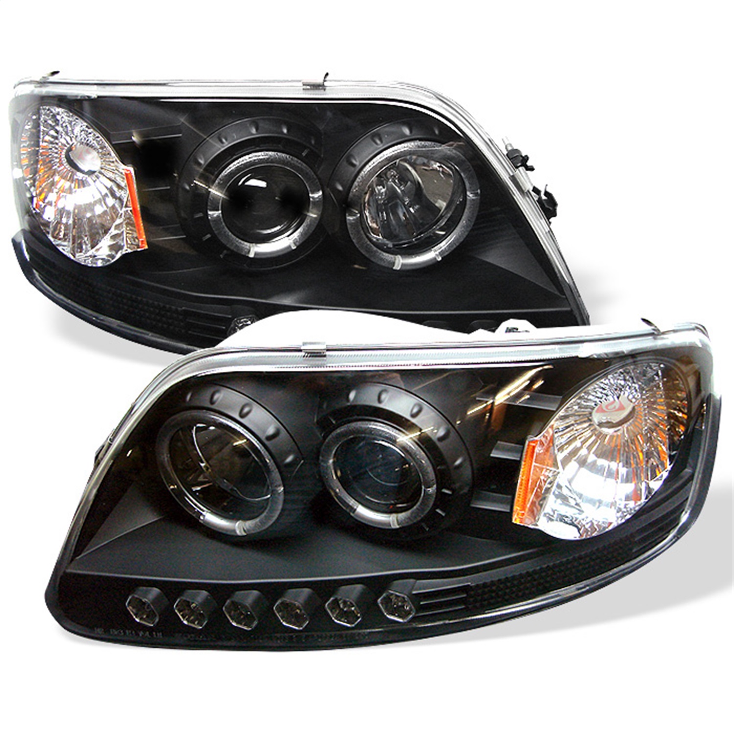 Spyder Auto 5010261 Halo LED Projector Headlights Fits 97-03 Expedition F-150