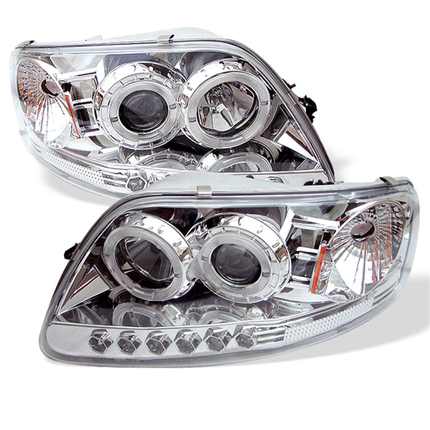 Spyder Auto 5010278 Halo LED Projector Headlights Fits 97-03 Expedition F-150