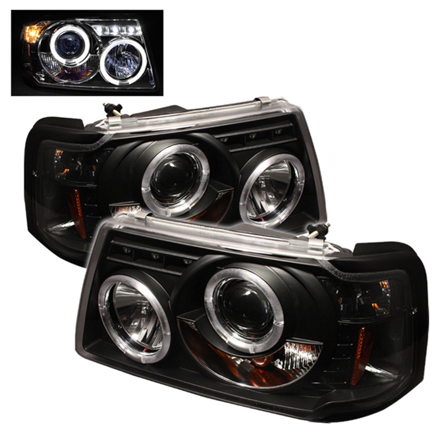 Spyder Auto 5010490 Halo LED Projector Headlights Fits 01-11 Ranger