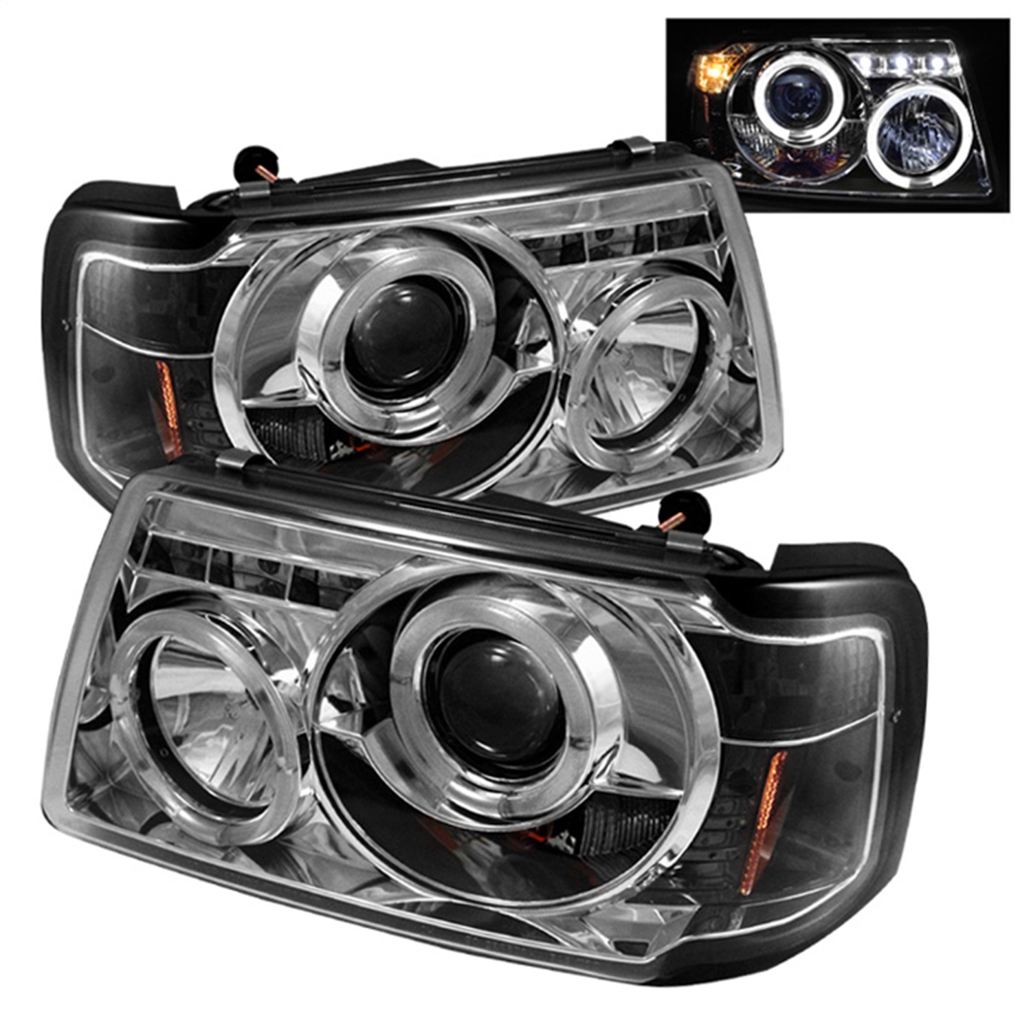 Spyder Auto 5010506 Halo LED Projector Headlights Fits 01-11 Ranger