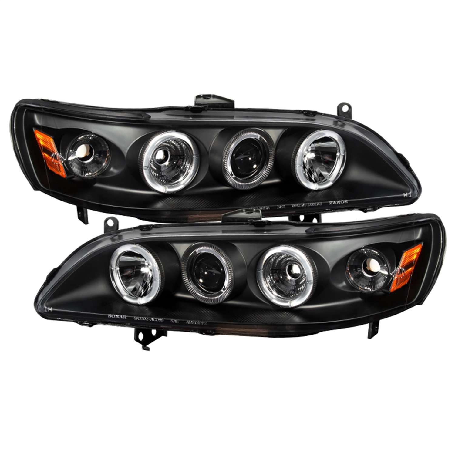 Spyder Auto 5010728 Halo Projector Headlights Fits 98-02 Accord