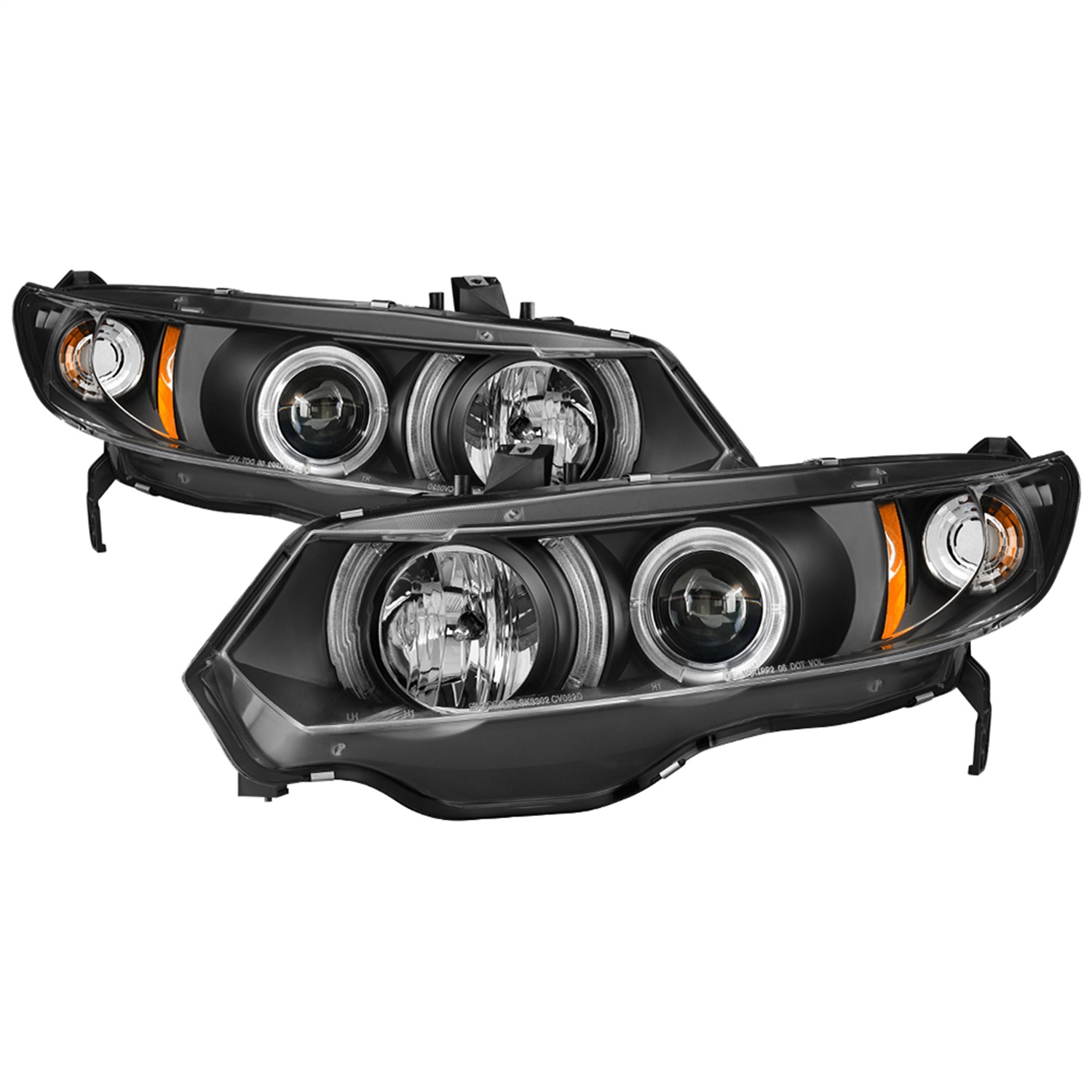 Spyder Auto 5010780 Halo Projector Headlights Fits 06-08 Civic