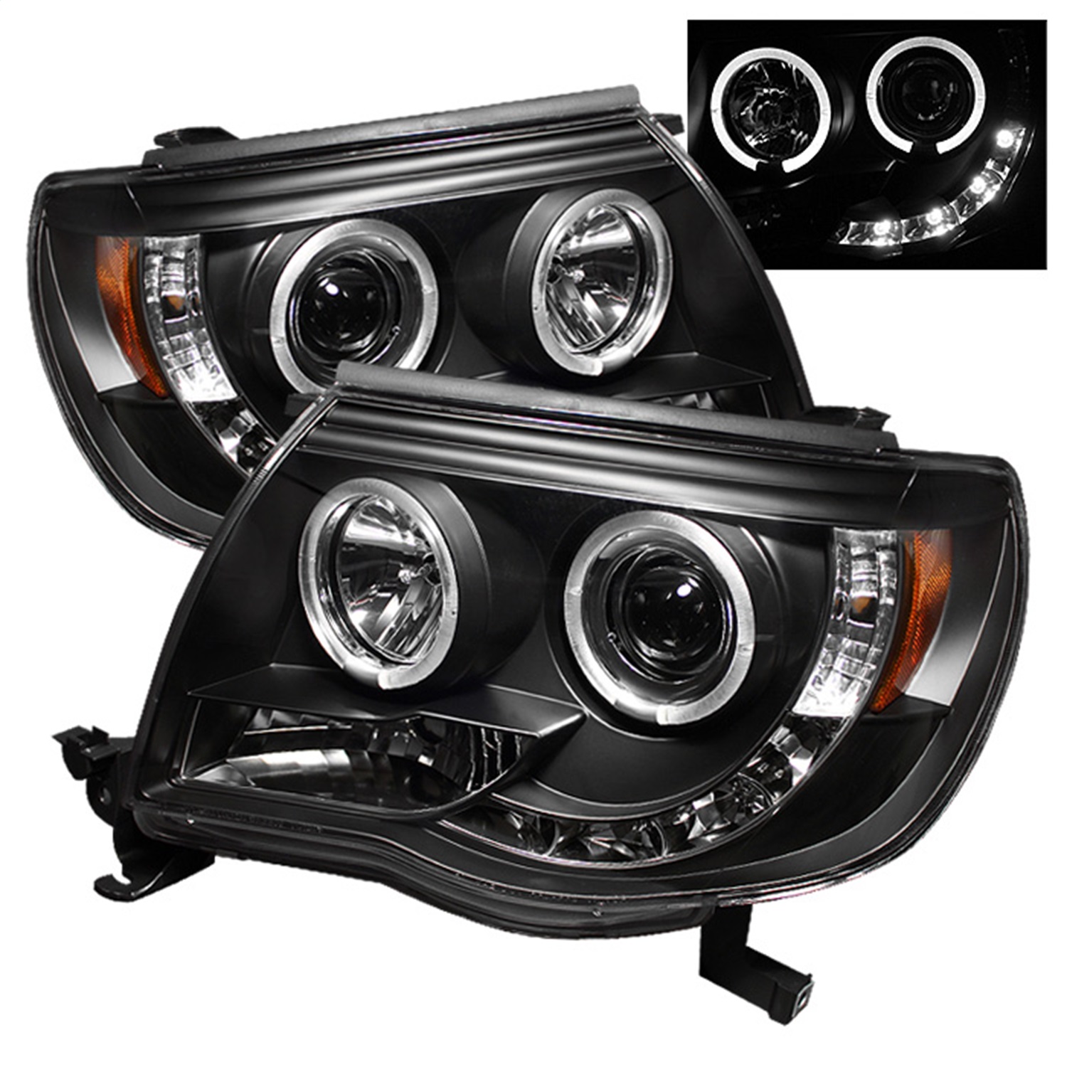 Spyder Auto 5011916 Halo LED Projector Headlights Fits 05-11 Tacoma