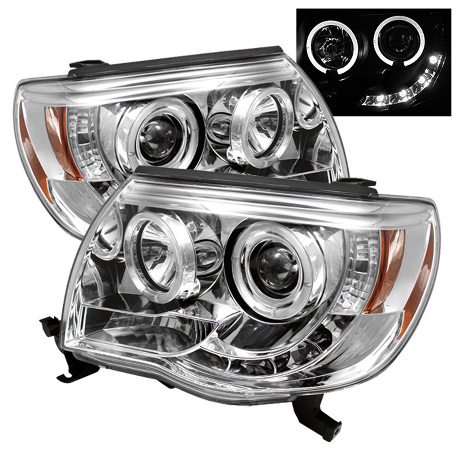 Spyder Auto 5011923 Halo LED Projector Headlights Fits 05-11 Tacoma