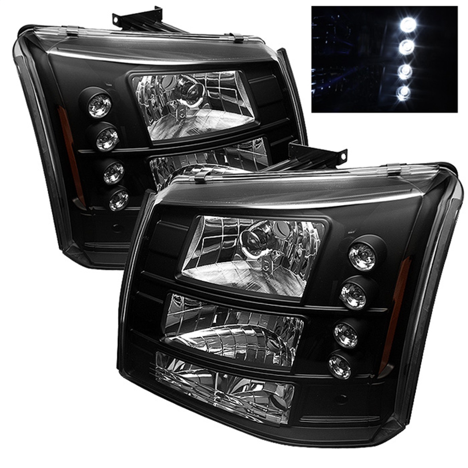Spyder Auto 5012395 LED Crystal Headlights