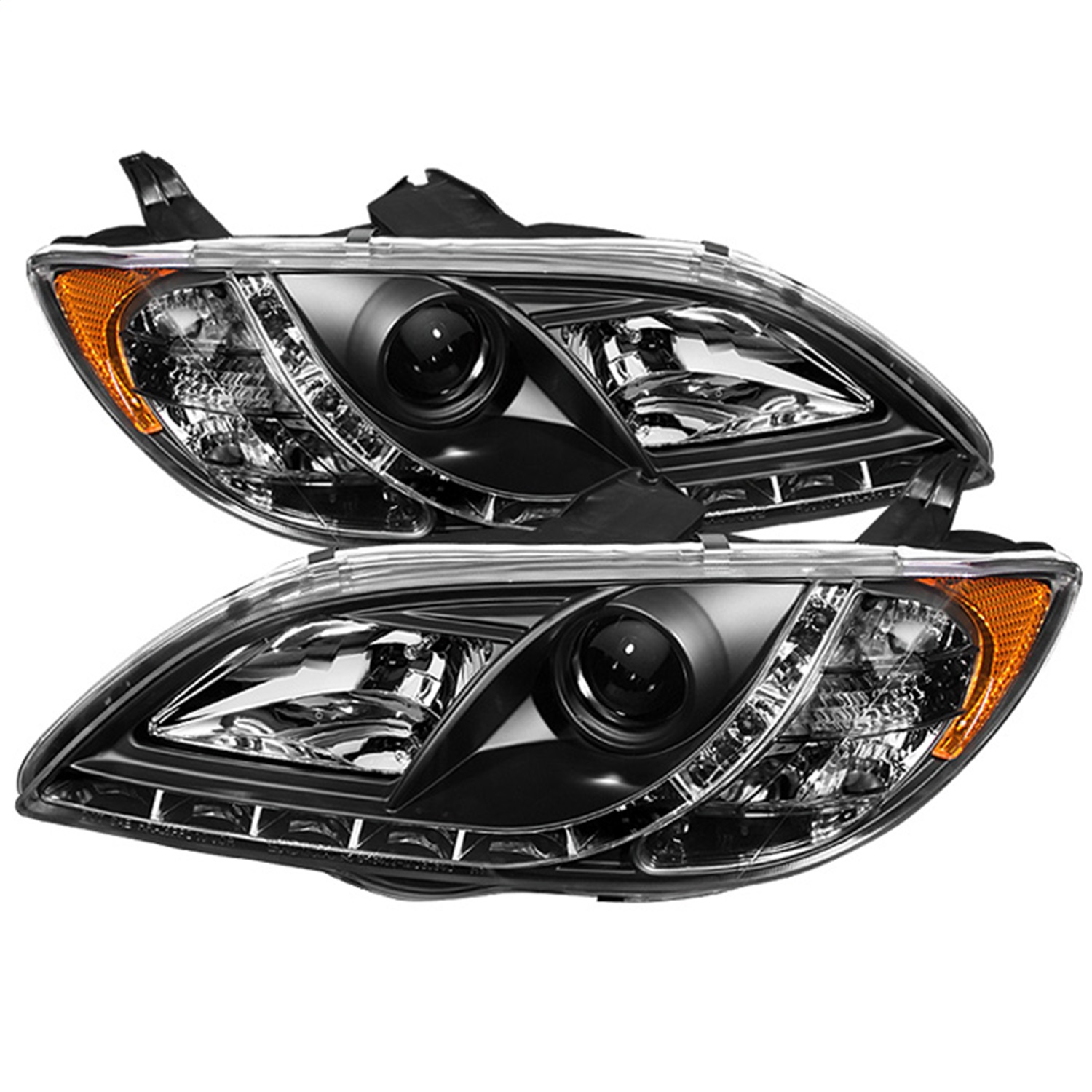 Spyder Auto 5017451 DRL LED Projector Headlights Fits 04-08 3