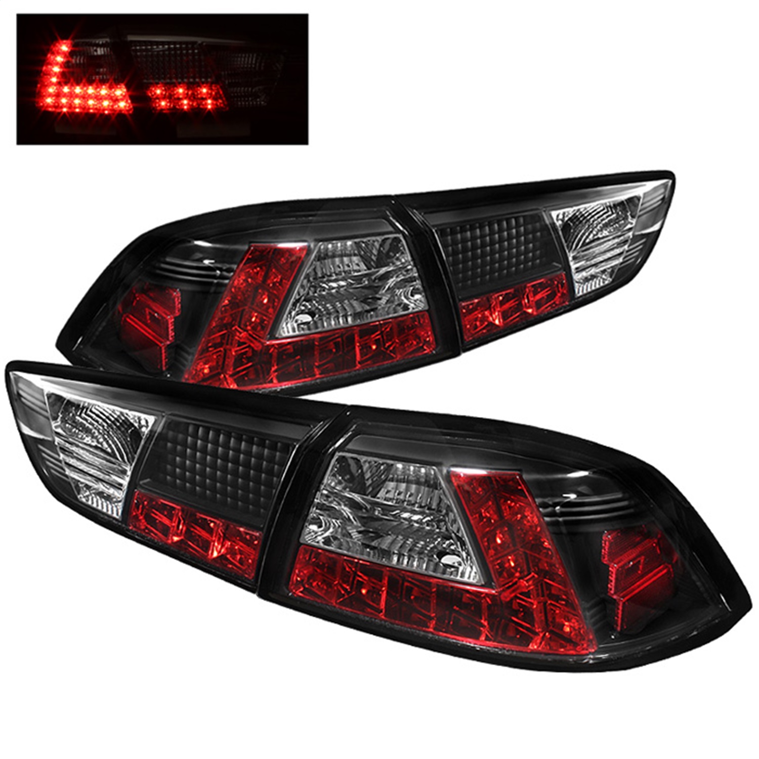 Spyder Auto 5030375 LED Tail Lights Fits 08-14 Lancer