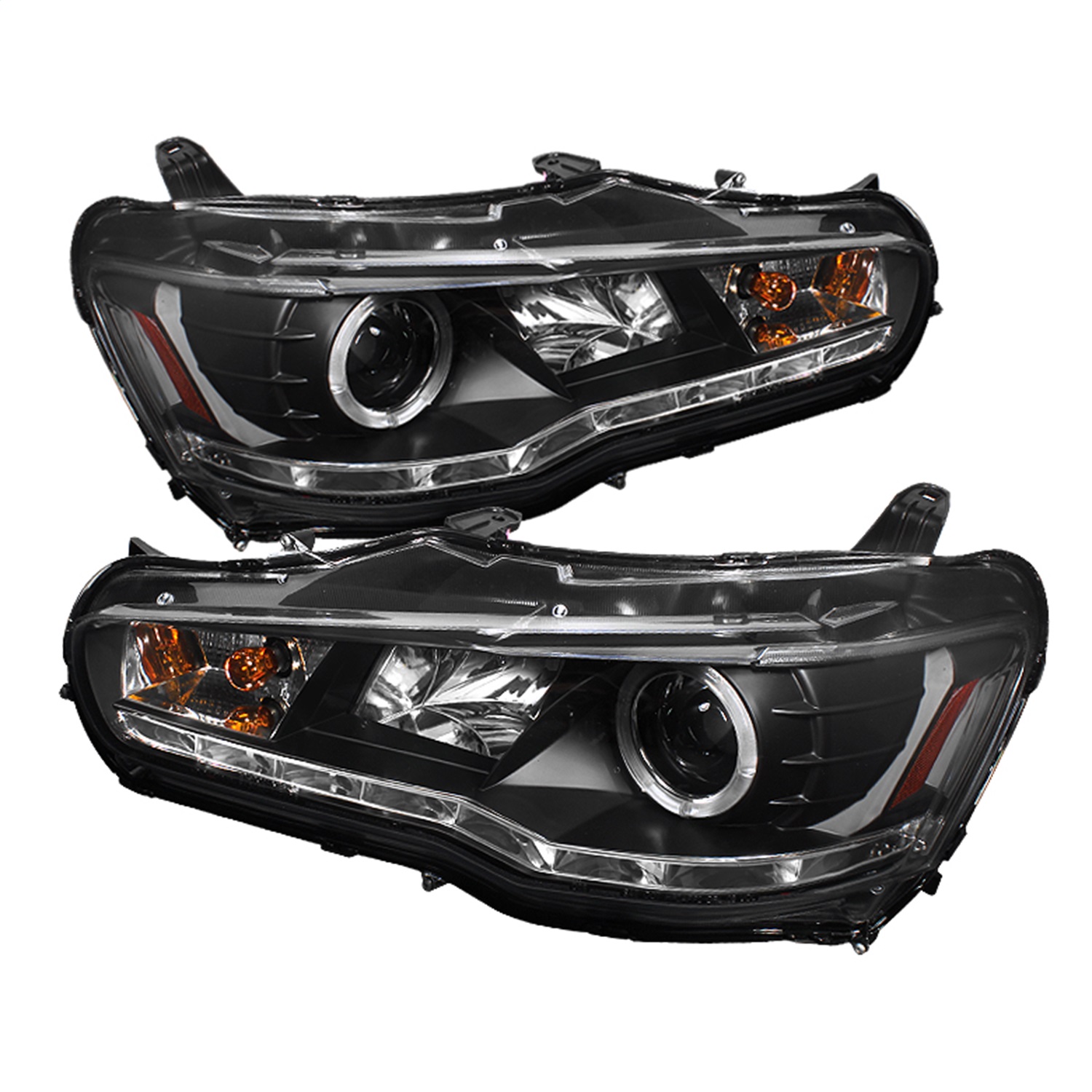 Spyder Auto 5039392 DRL LED Projector Headlights Fits 08-14 Lancer