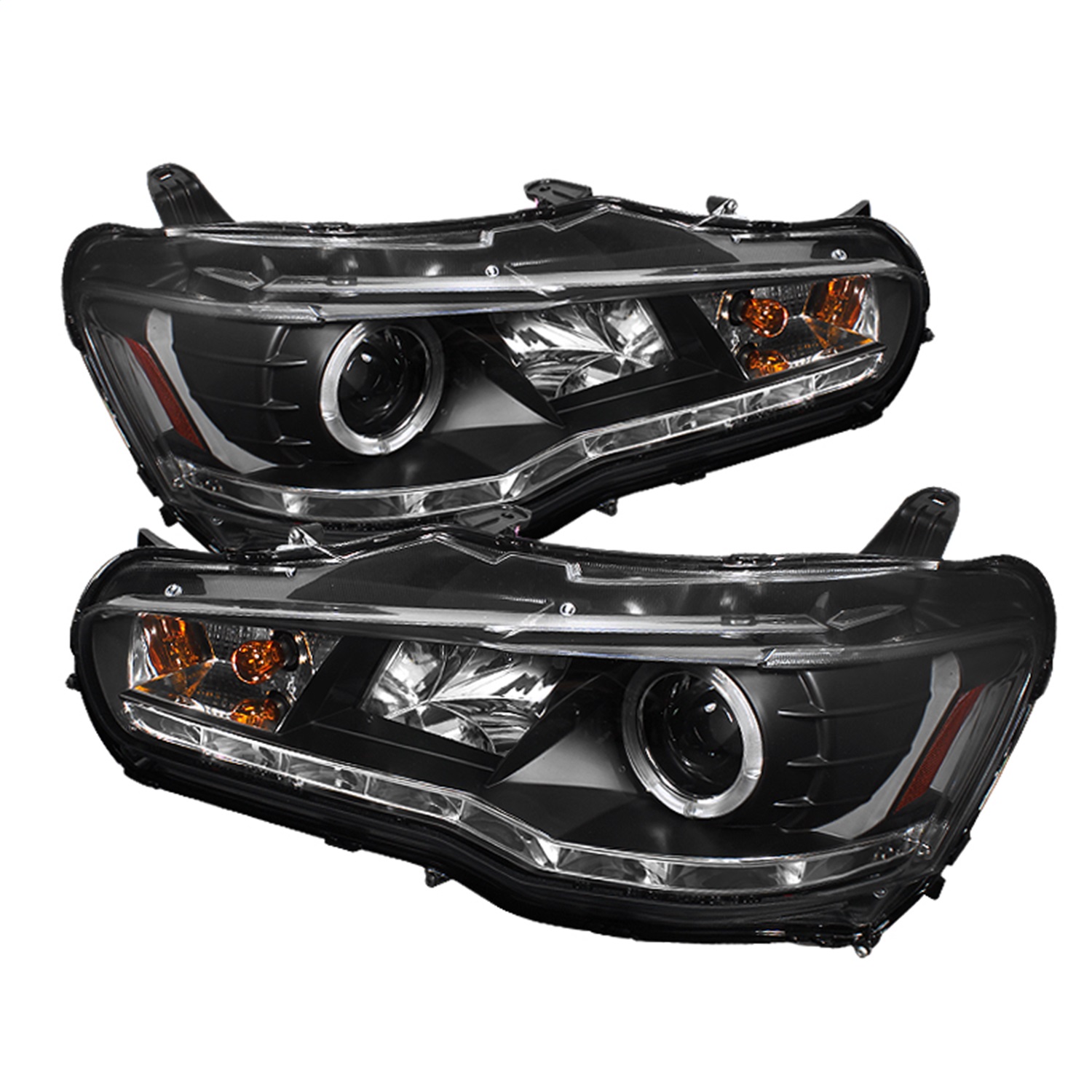 Spyder Auto 5042231 DRL LED Projector Headlights Fits 08-14 Lancer