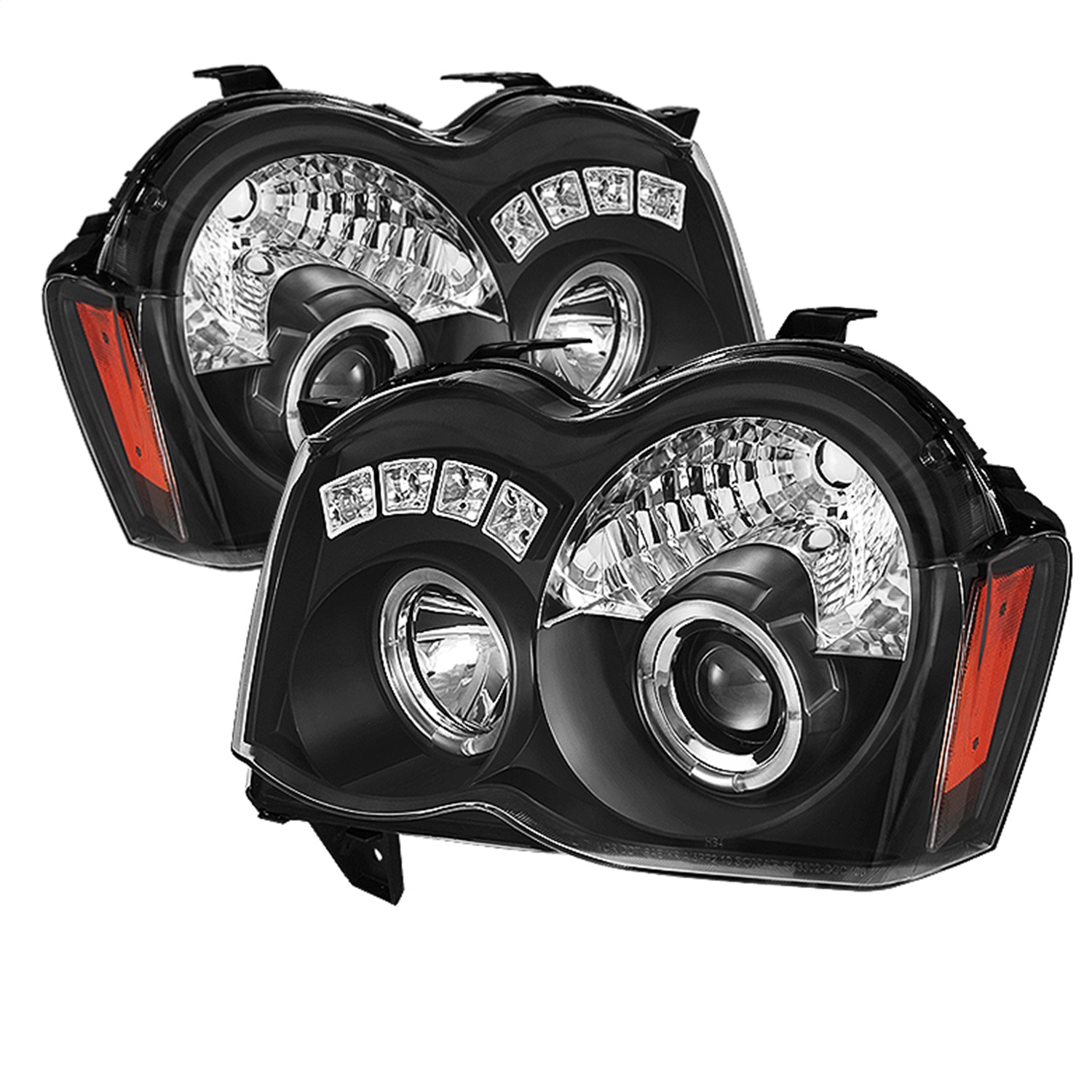 Spyder Auto 5070166 Halo LED Projector Headlights Fits 08-10 Grand Cherokee (WK)