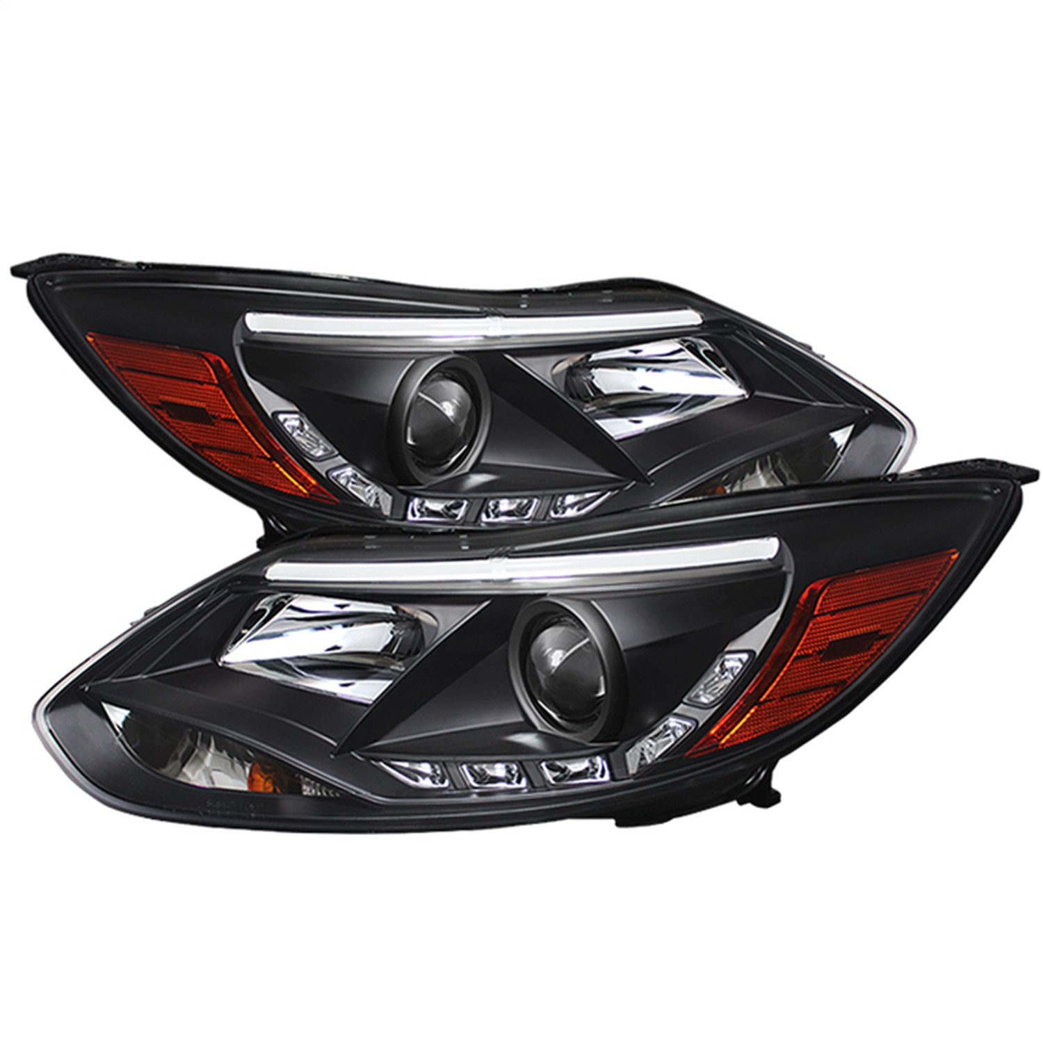 Spyder Auto 5072832 DRL LED Projector Headlights Fits 12-14 Focus