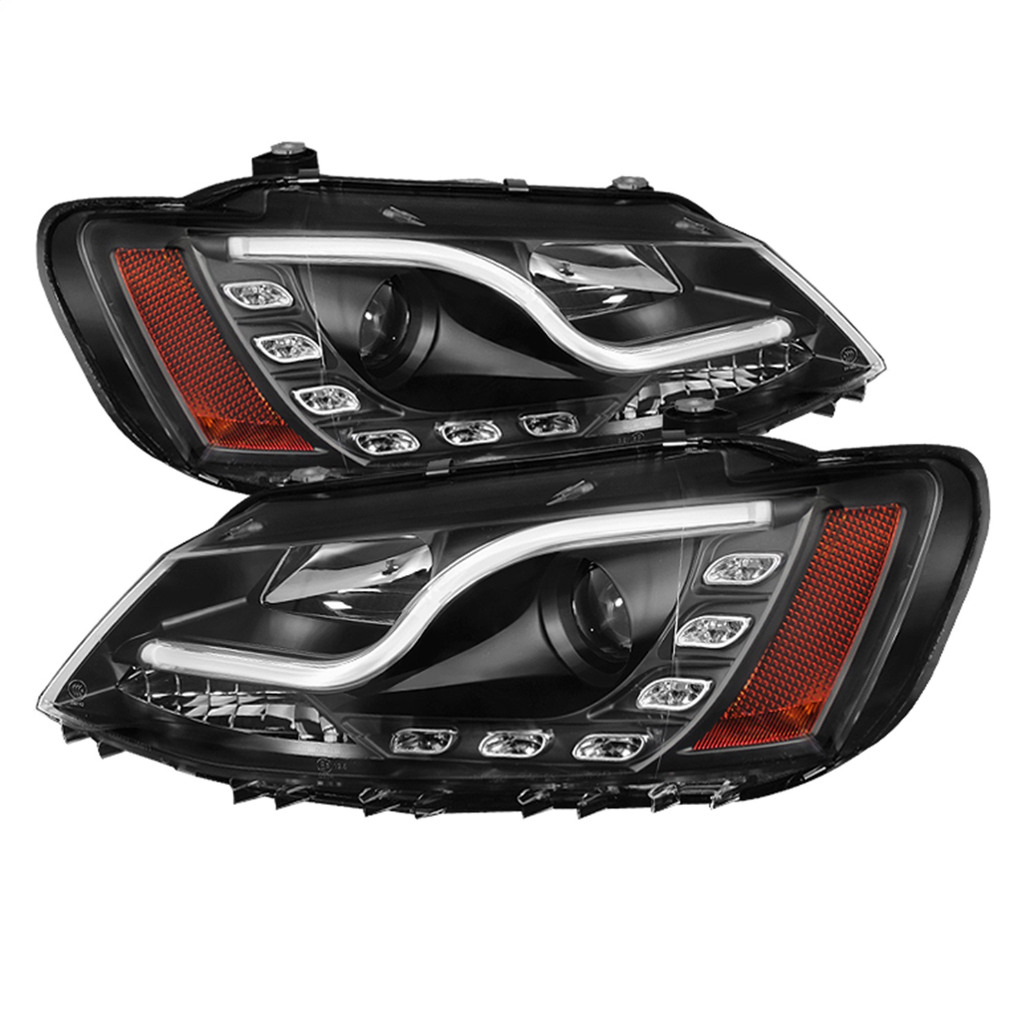 Spyder Auto 5073648 DRL LED Projector Headlights Fits 11-14 Jetta