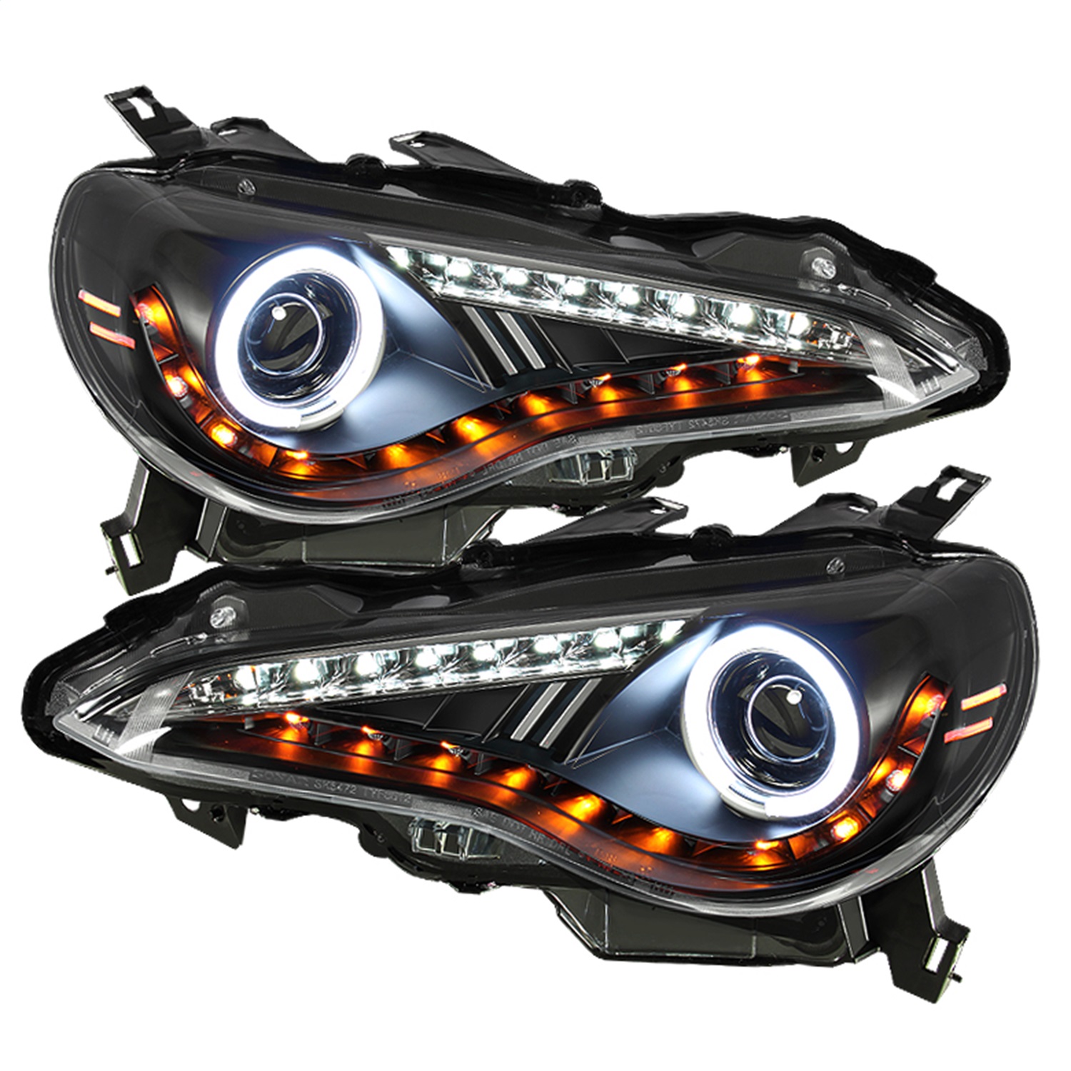 Spyder Auto 5075383 CCFL Halo DRL LED Projector Headlights Fits 13-14 FR-S
