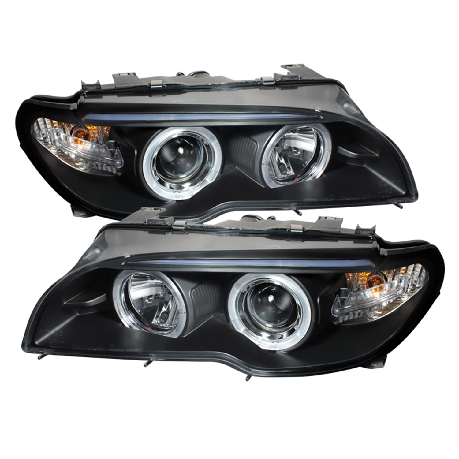 Spyder Auto 5077141 Halo LED Projector Headlights Fits 04-06 325Ci 330Ci