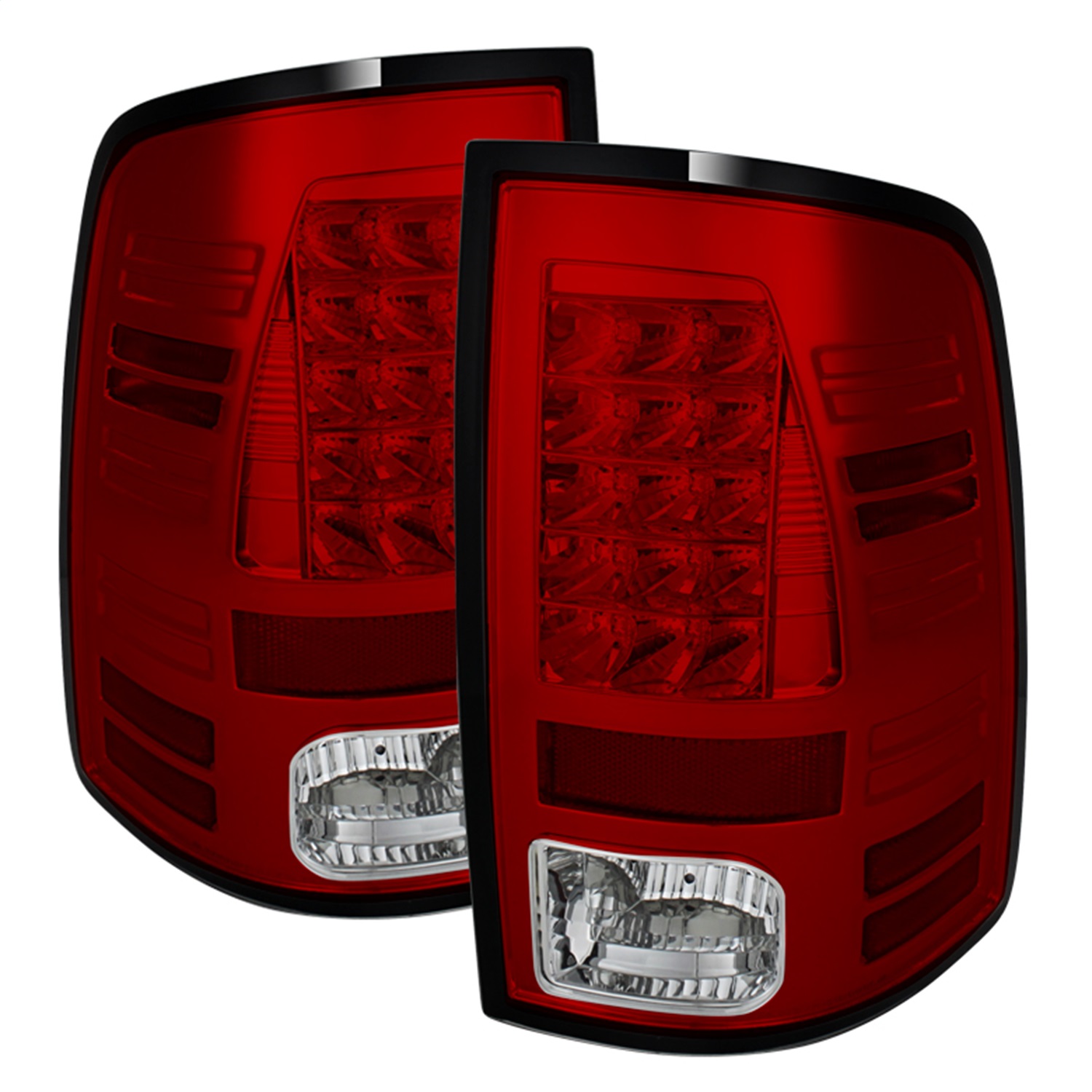 Spyder Auto 5077547 LED Tail Lights Fits 13-18 1500 2500 3500