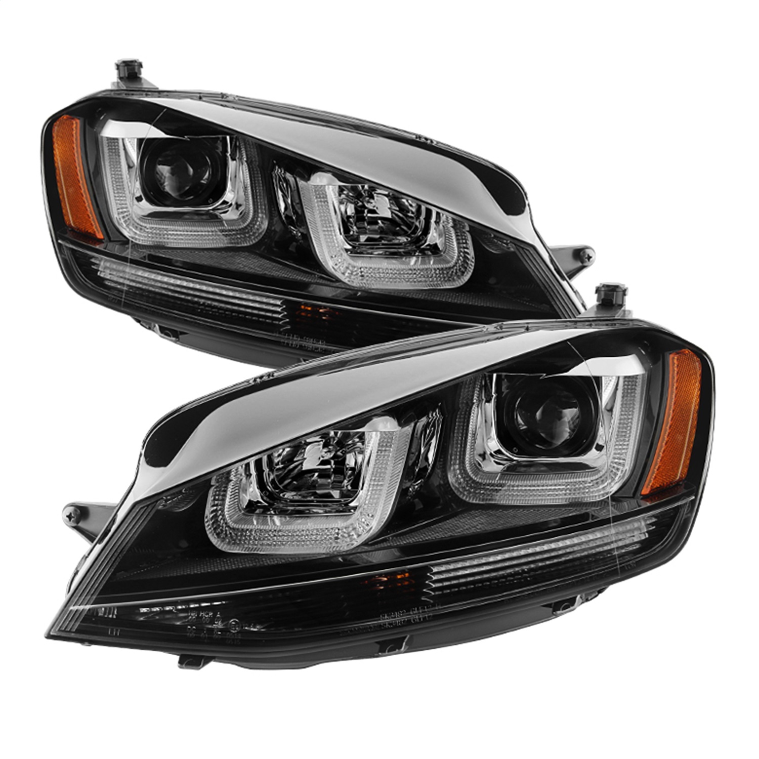 Spyder Auto 5080578 DRL LED Projector Headlights Fits 14-19 Golf Golf R