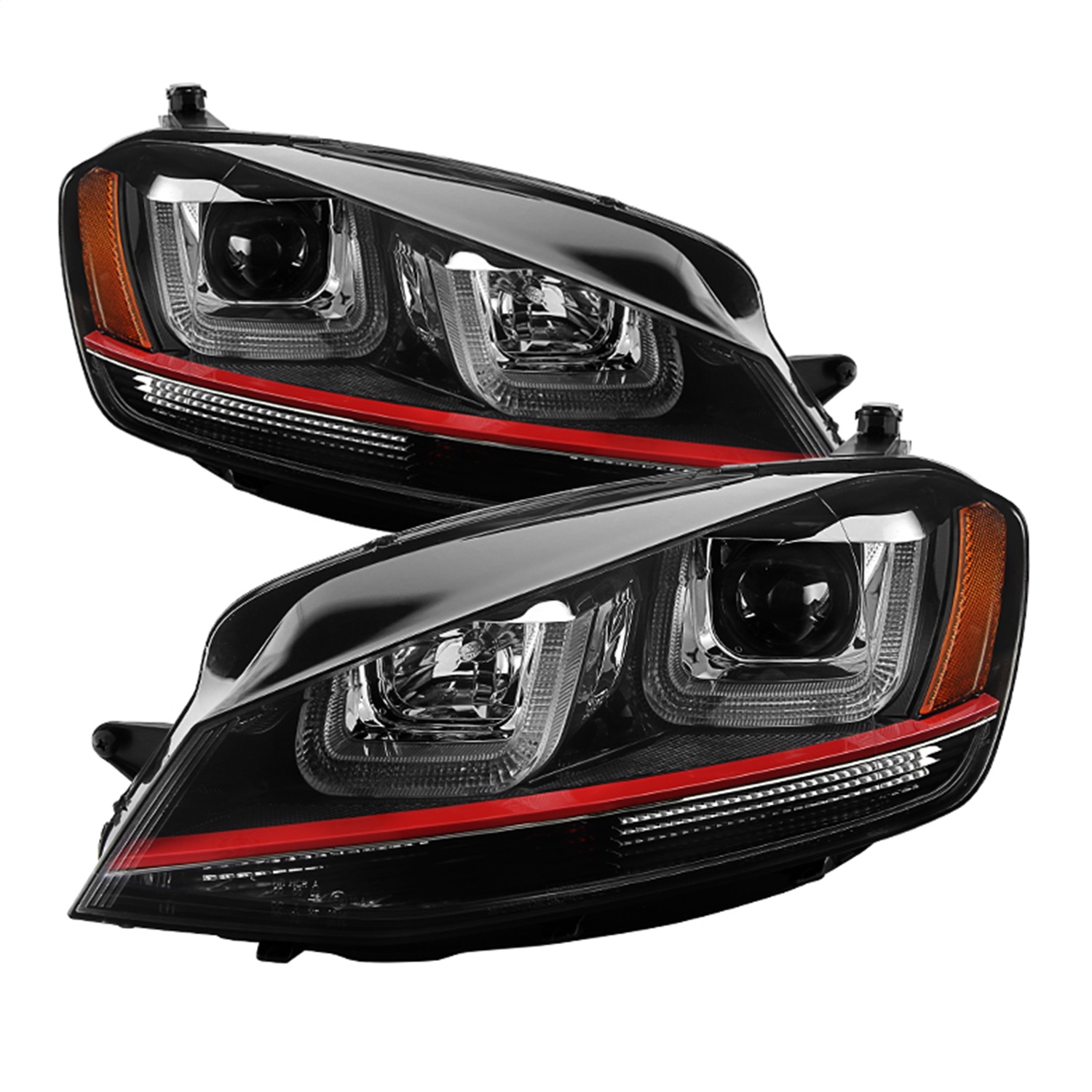 Spyder Auto 5080592 DRL LED Projector Headlights Fits 14-19 Golf Golf R