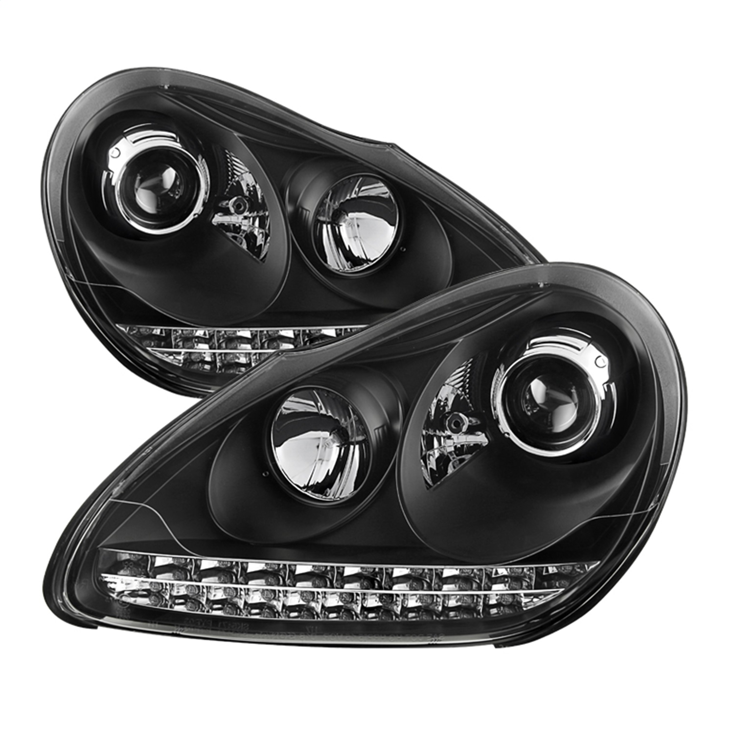 Spyder Auto 5080967 DRL LED Projector Headlights Fits 03-06 Cayenne