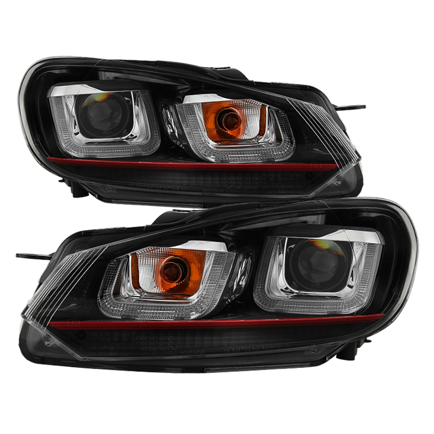 Spyder Auto 5082046 Halo Projector Headlights Fits 10-13 Golf Golf R GTI