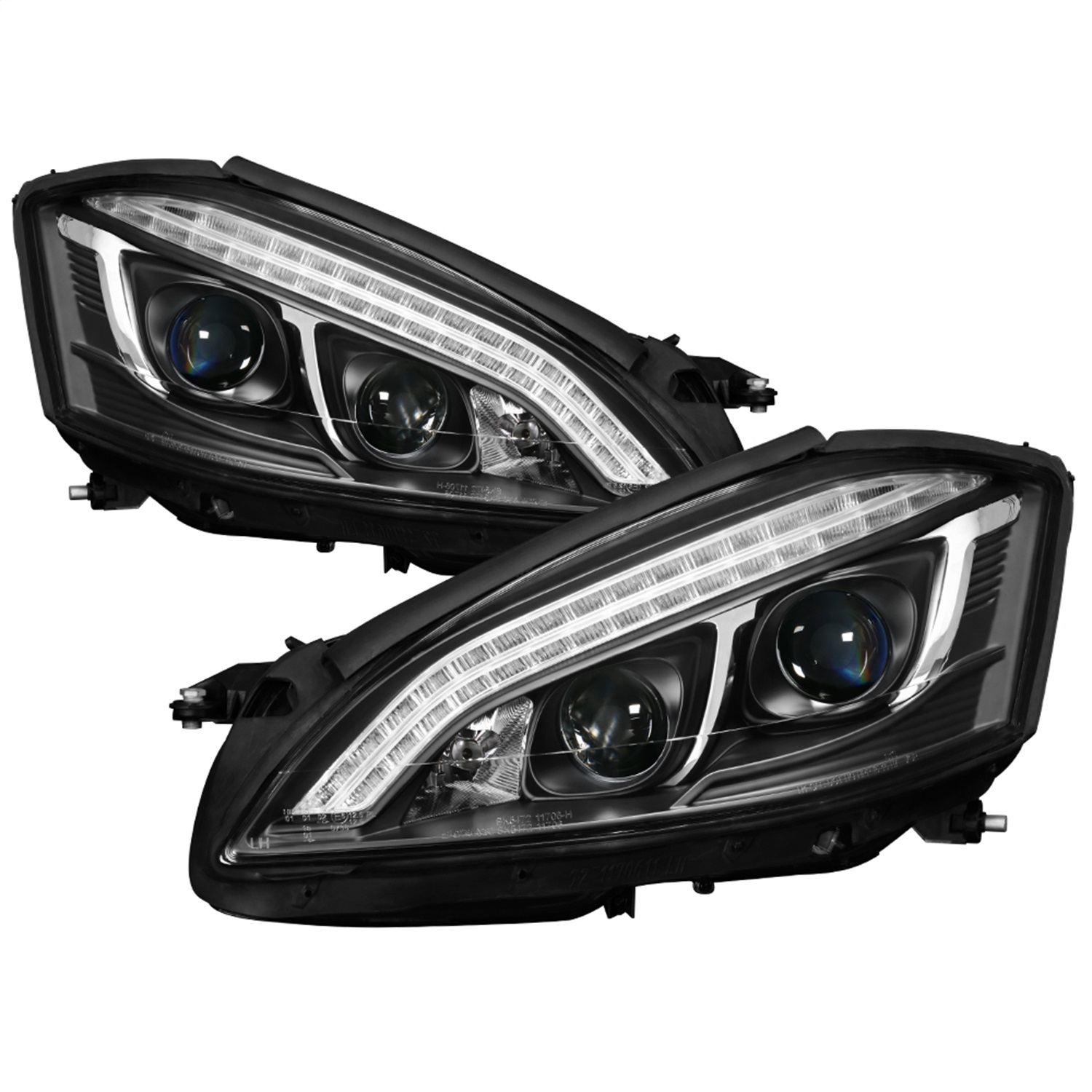 Spyder Auto 5083890 DRL LED Projector Headlights Fits 07-09 S450 S550 S600