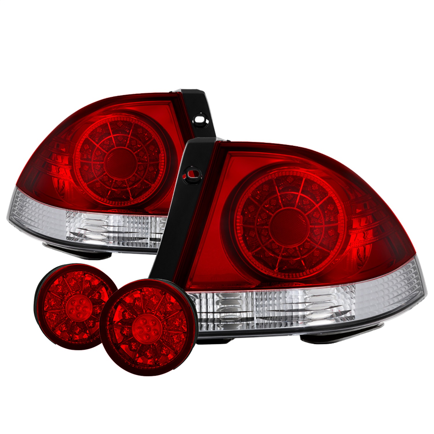 Spyder Fit 01-03 Lexus IS300 LED Tail Lights - Red Clear ALT-YD-LIS300-LED-SET-RC