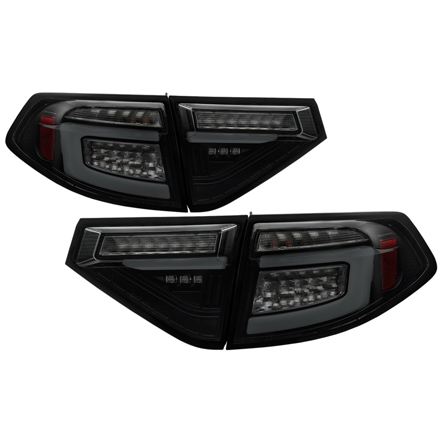Spyder Auto 5086747 LED Tail Lights Fits 08-14 Impreza