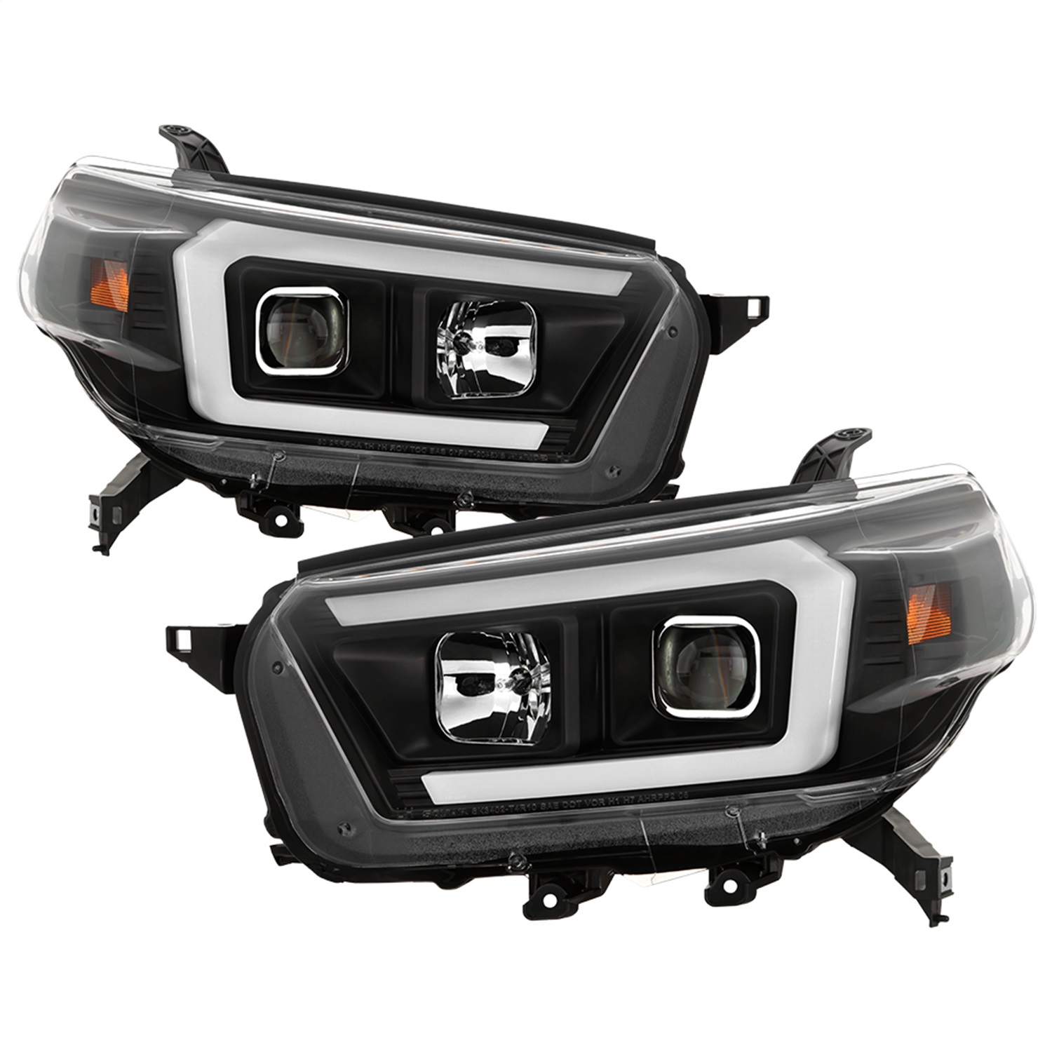 Spyder Fit Toyota 4Runner 10-13 Projector Headlights - Black (PRO-YD-T4R10SI-BK)
