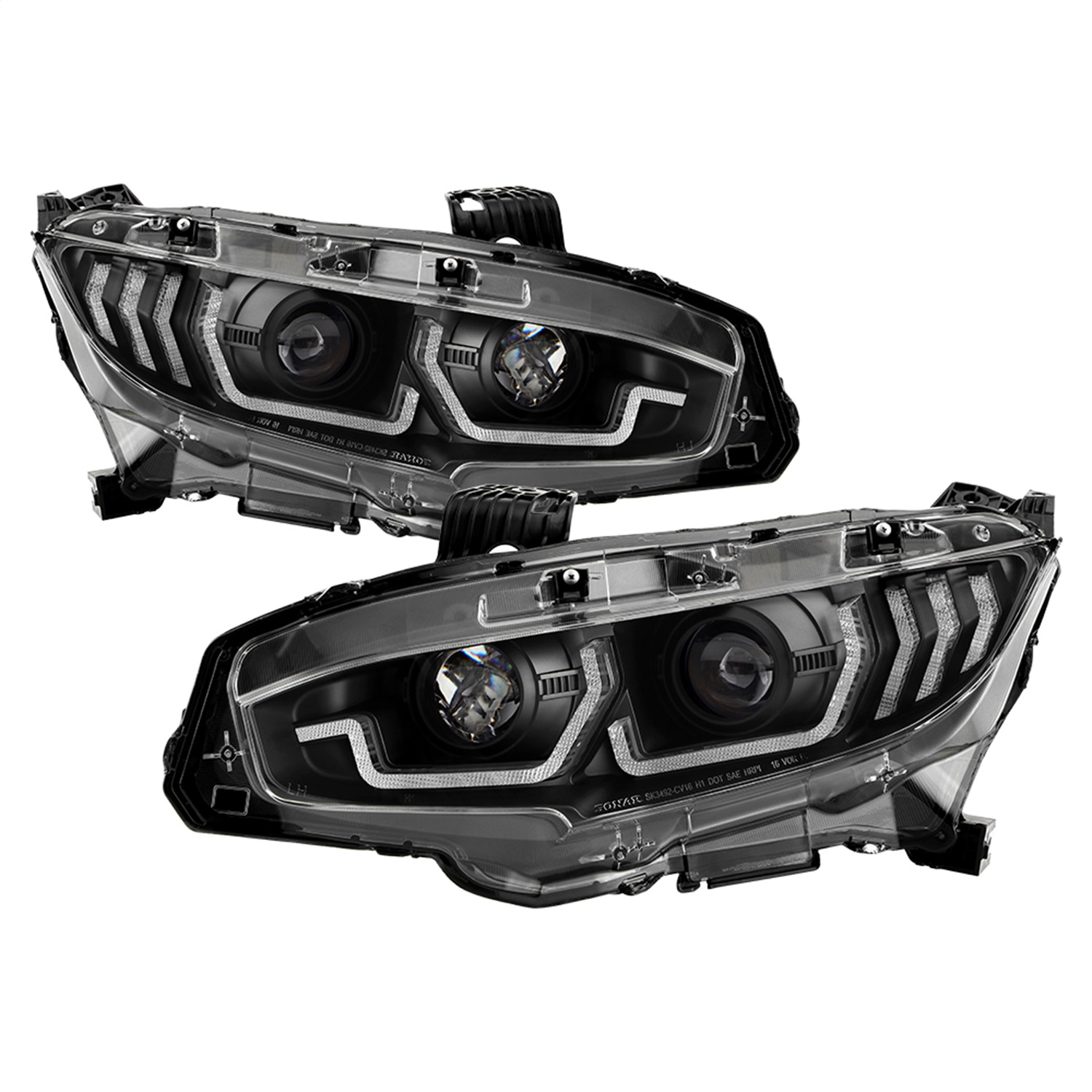 Spyder Auto 5087867 Projector Headlights Fits 16-20 Civic