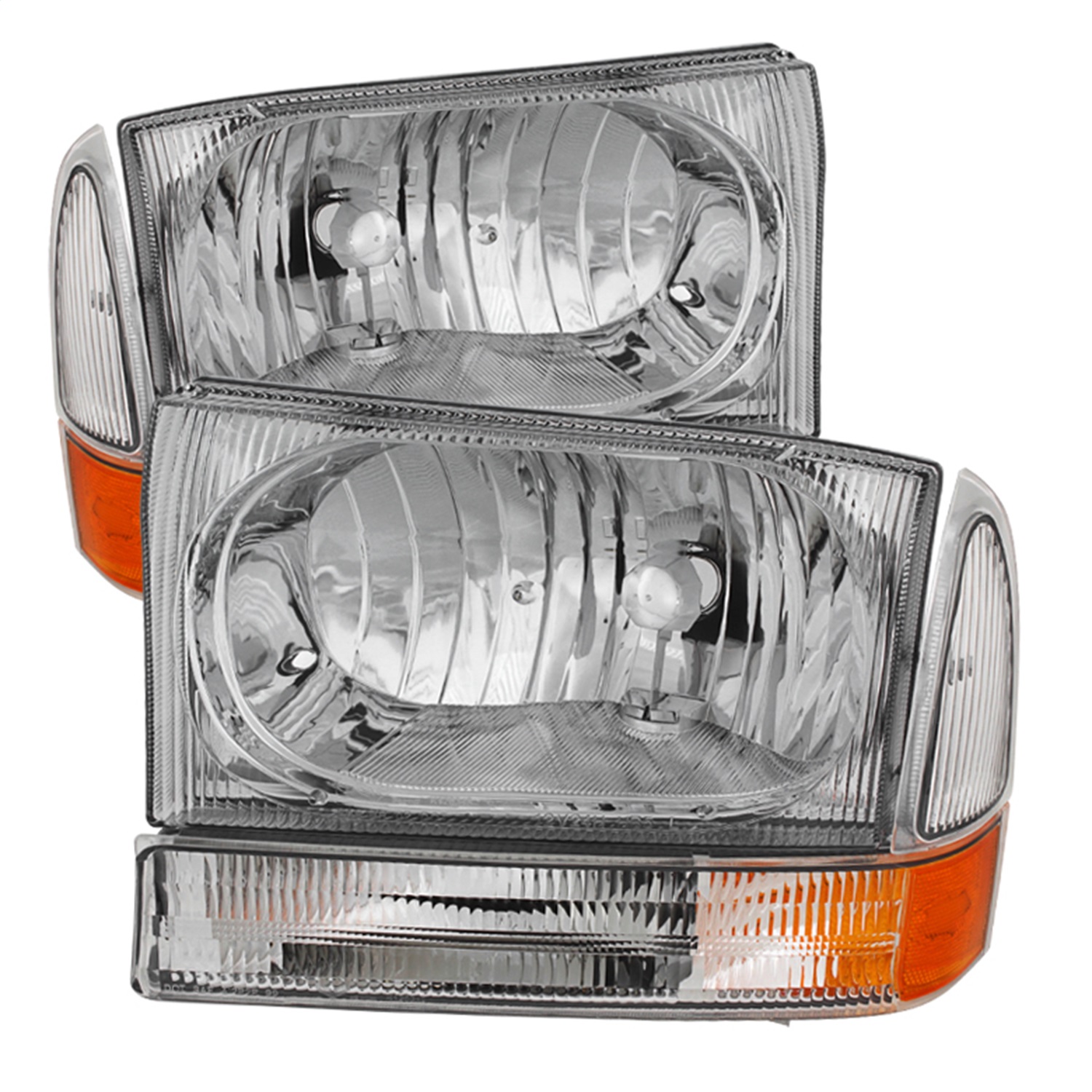 Spyder Auto 9025419 XTune Crystal Headlights/Bumper Lights