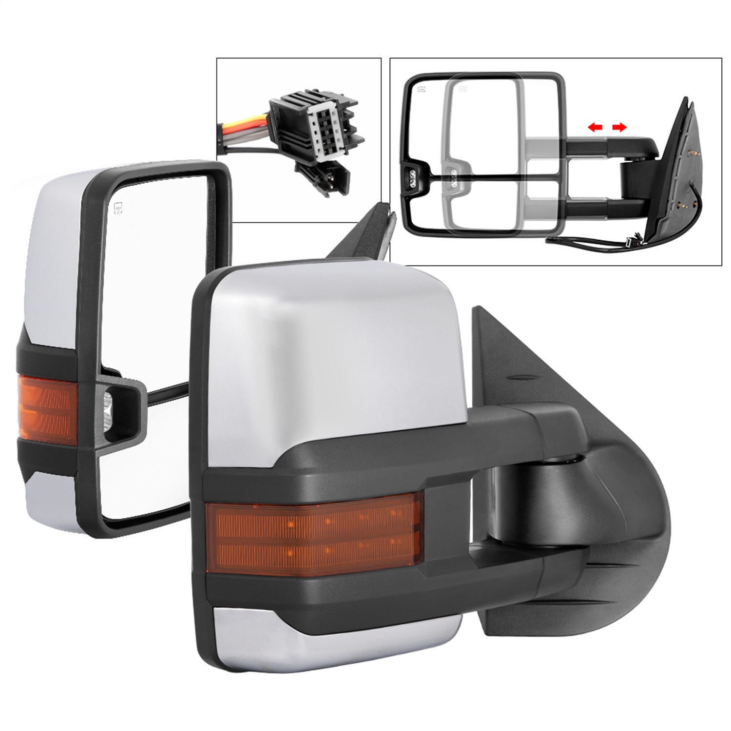 Spyder Auto 9936760 XTune Door Mirror Set | eBay