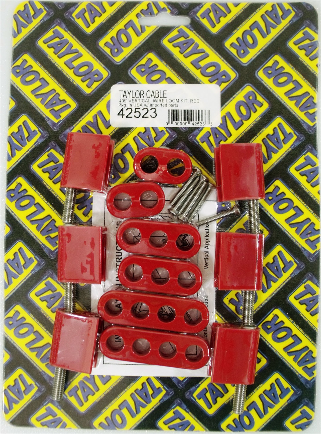 Taylor Cable 10.4mm Vertical Wire Loom Kit 42523