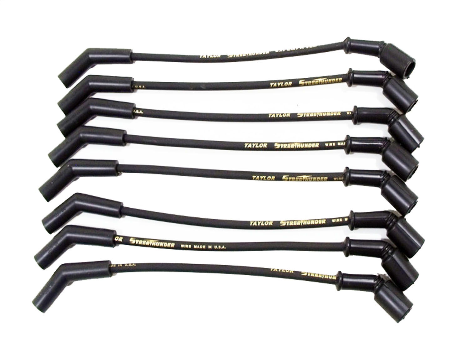 Taylor Cable Spark Plug Wire Set StreeThunder SBC 8mm Black 51046 Taylor Cable Spark Plug Wire Set StreeThunder SBC 8mm Black 51046