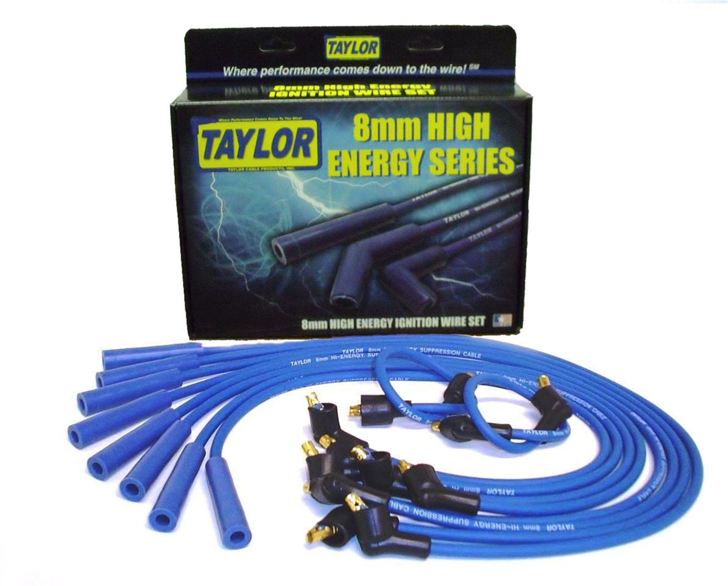 Taylor Cable Spark Plug Wire Set 8mm High Energy Custom Fit Ford V8 64661 Taylor Cable Spark Plug Wire Set 8mm High Energy Custom Fit Ford V8 64661